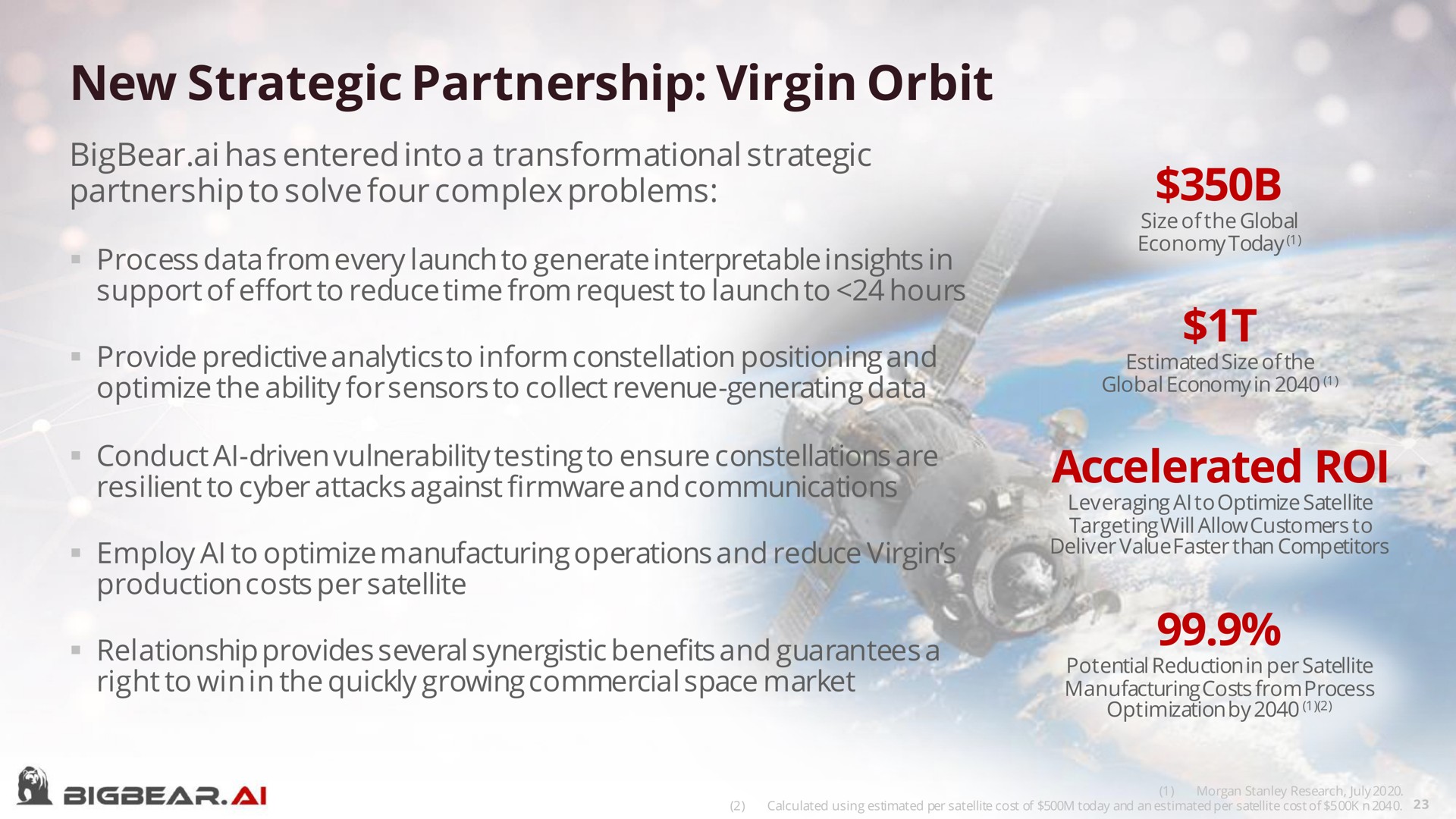 new strategic partnership virgin orbit accelerated roi | Bigbear AI