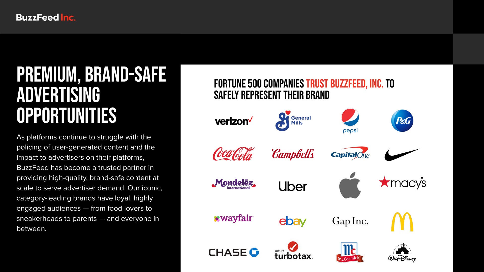 premium brand safe advertising opportunities sues fortune companies trust to safely represent their brand mills capitate | BuzzFeed