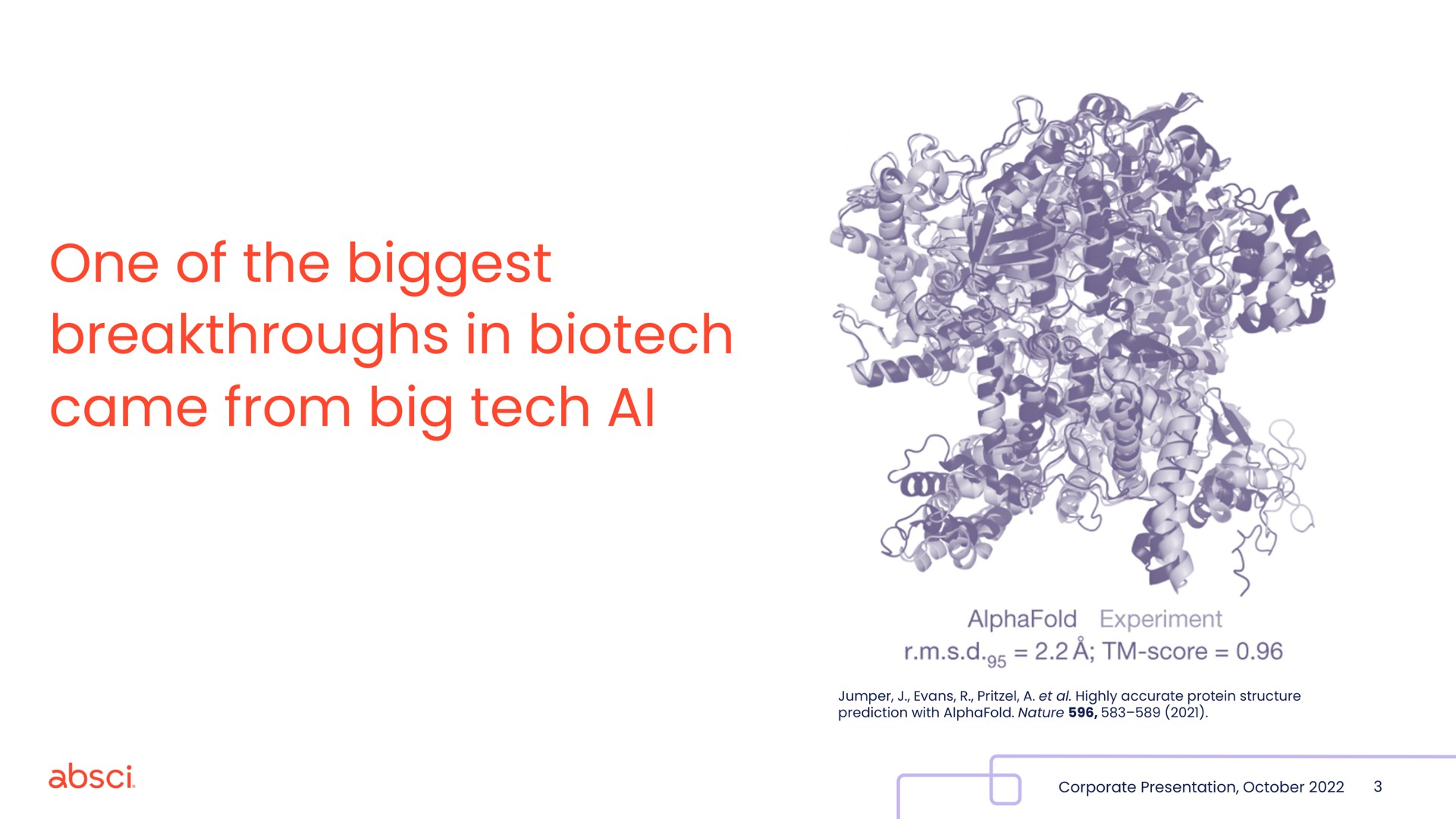 one of the biggest breakthroughs in came from big tech | Absci