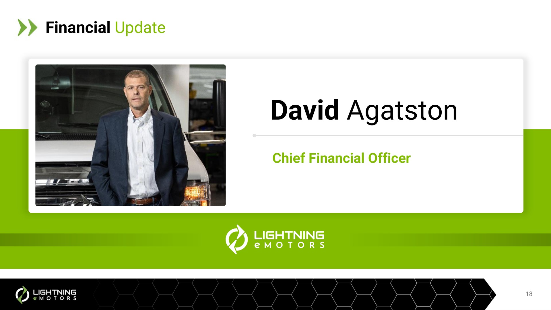 financial update chief financial officer | Lightning eMotors