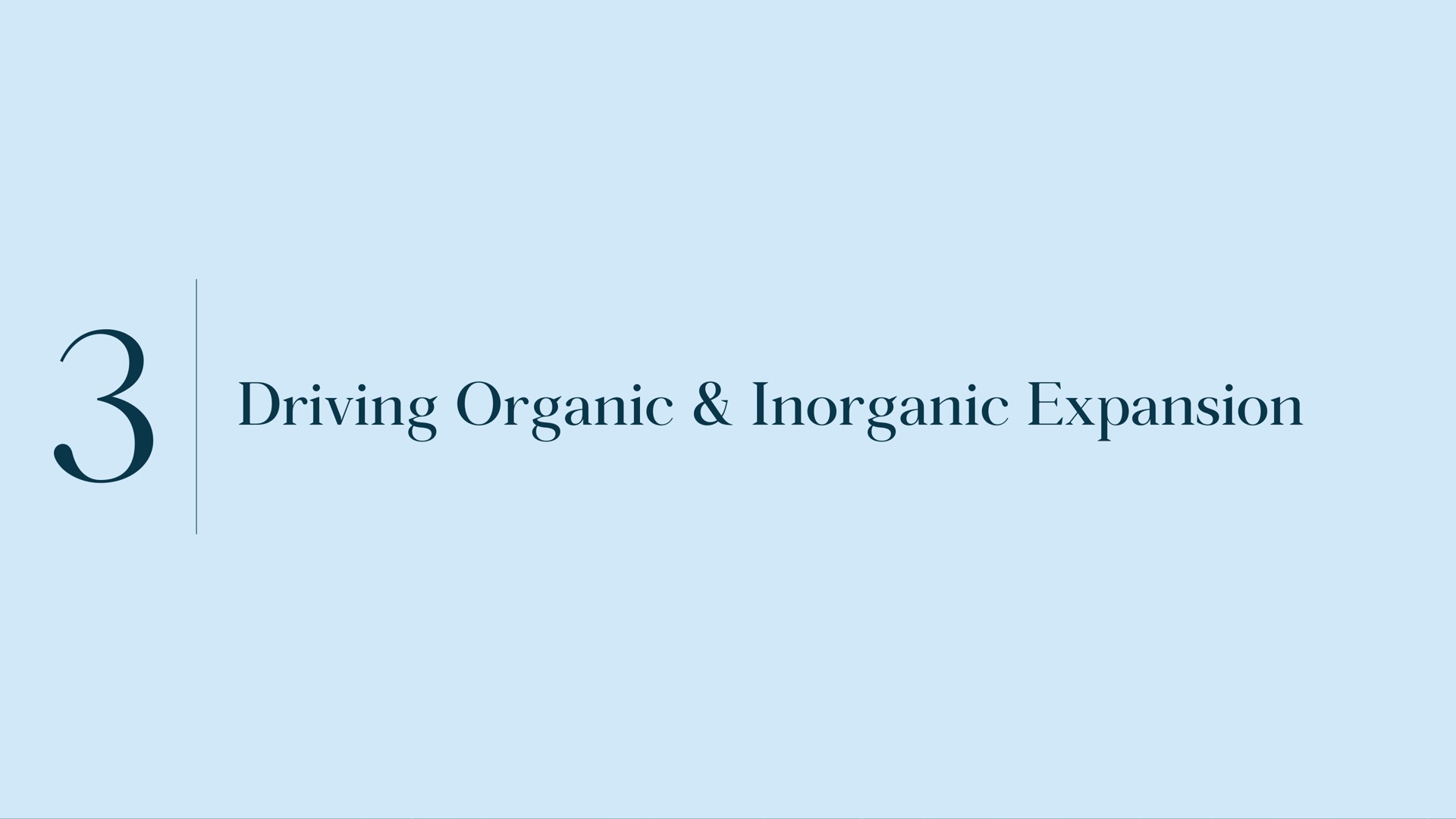 driving organic inorganic expansion | Carlyle