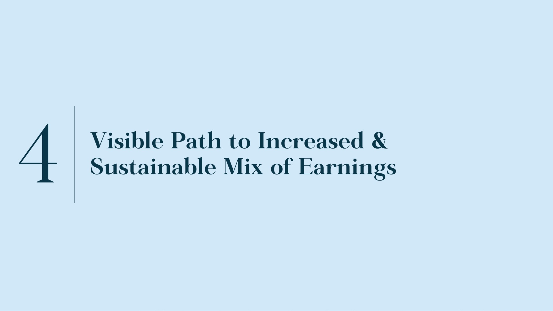 visible path to increased sustainable mix of earnings | Carlyle
