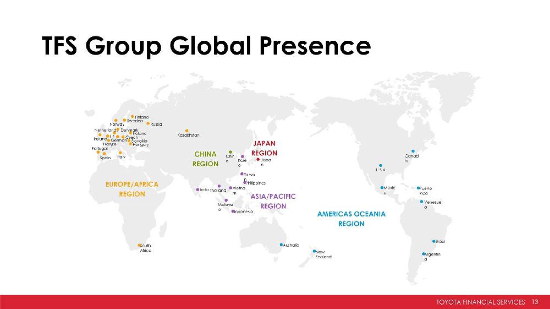 group global presence | Toyota
