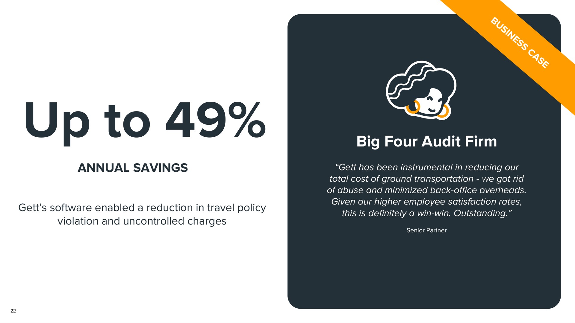 up to annual savings big four audit firm | Gett