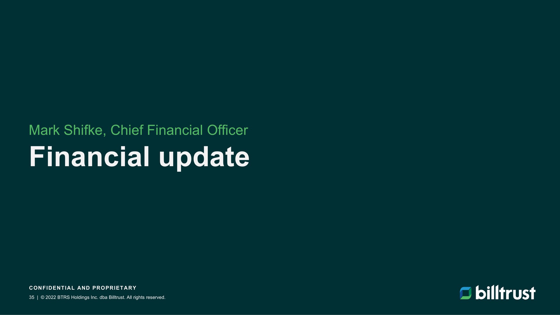 financial update | Billtrust