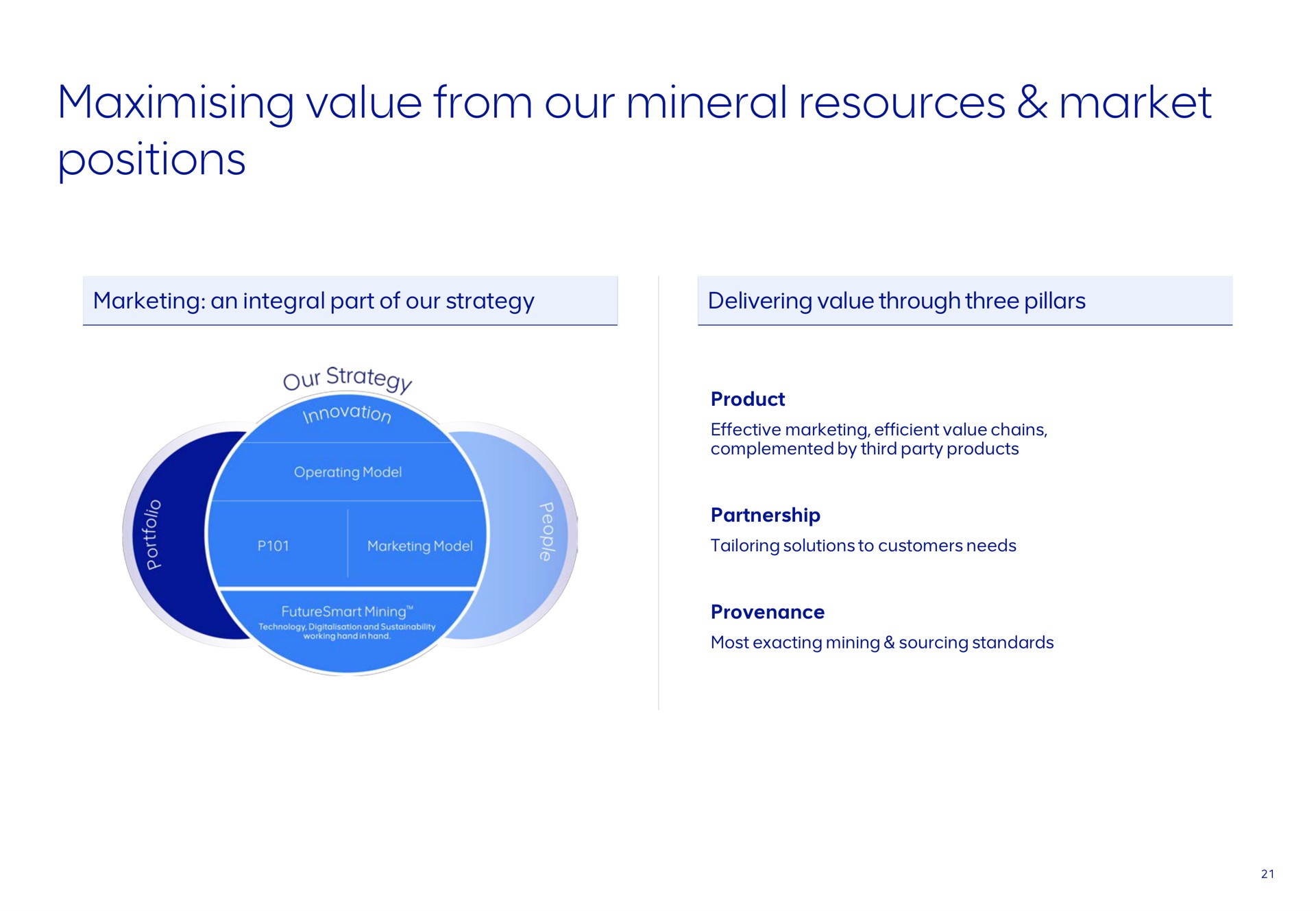 value from our mineral resources market positions | AngloAmerican