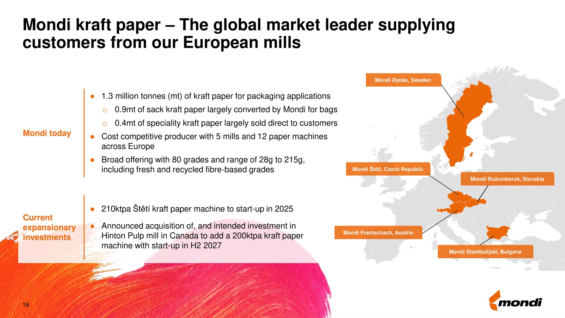 kraft paper the global market leader supplying customers from our mills | Mondi