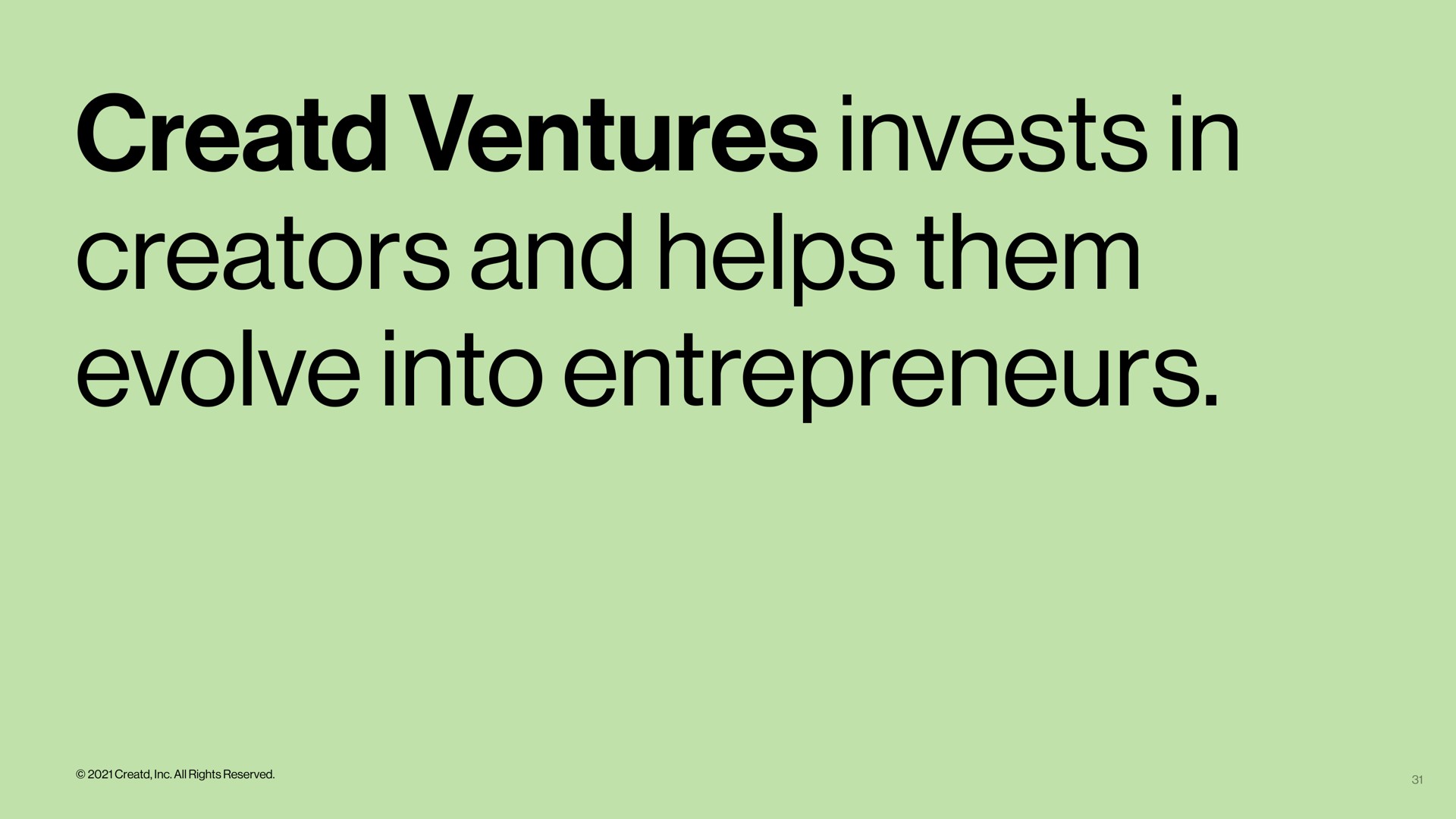 ventures invests in creators and helps them evolve into entrepreneurs | Creatd