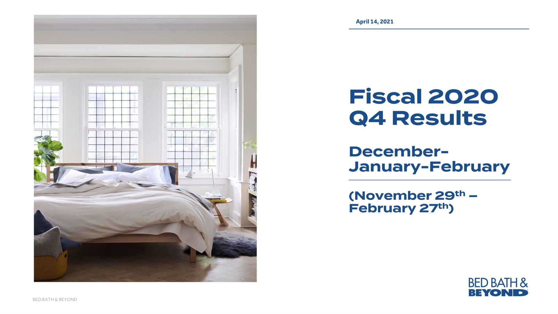 fiscal results bed bath beyond | Bed Bath & Beyond