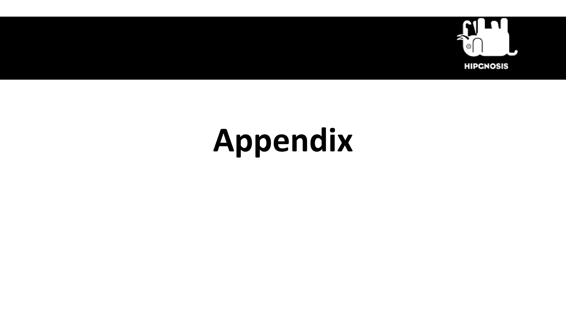 appendix | Hipgnosis Songs Fund