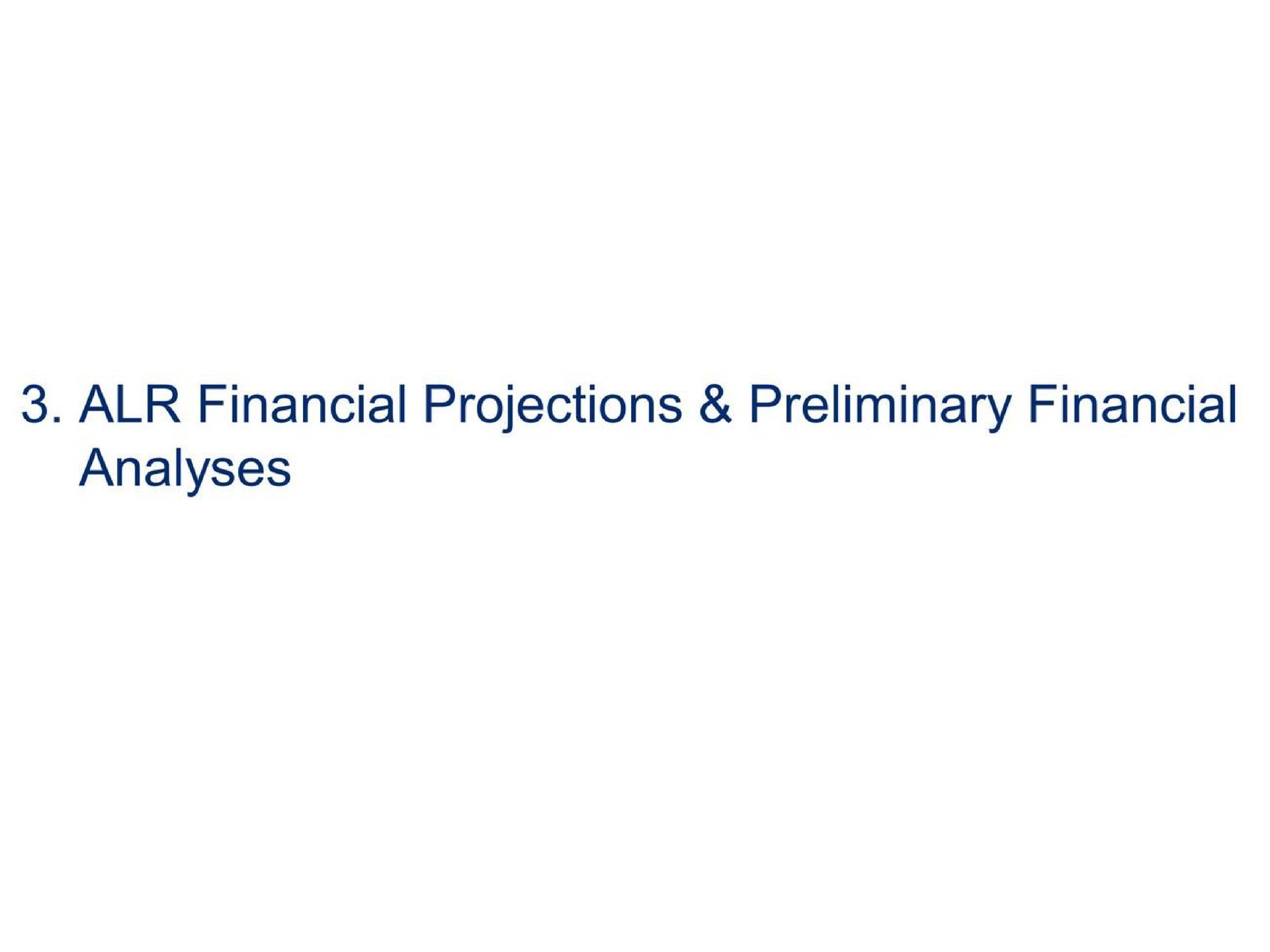 financial projections preliminary financial analyses | Citi