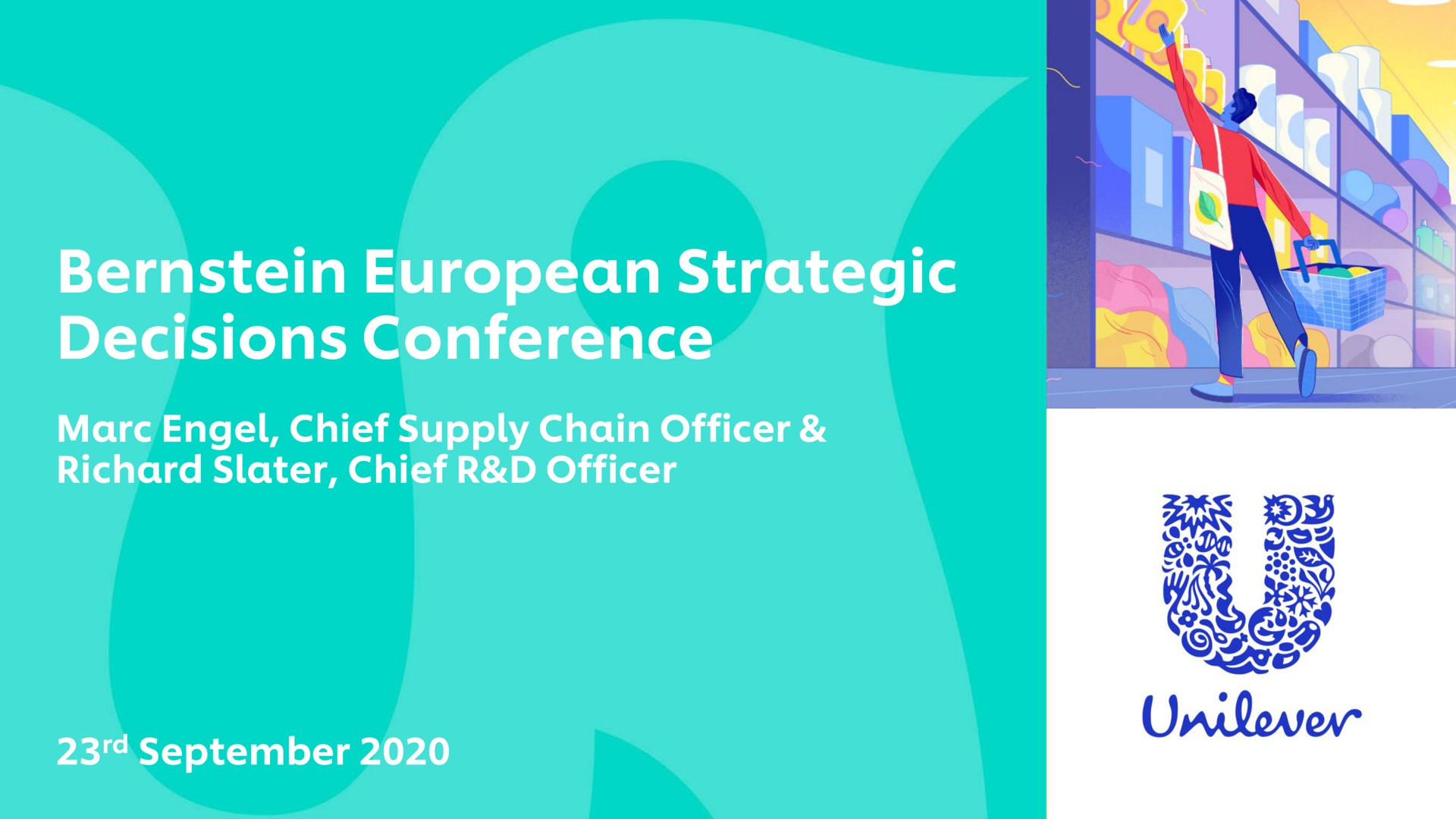 strategic decisions conference marc chief supply chain officer slater chief officer | Unilever