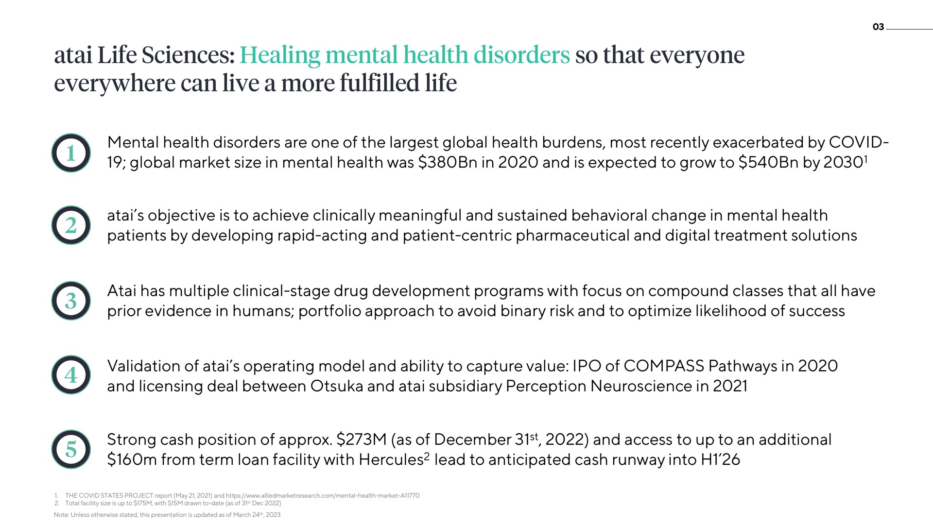 life sciences healing mental health disorders so that everyone everywhere can live a more life | ATAI