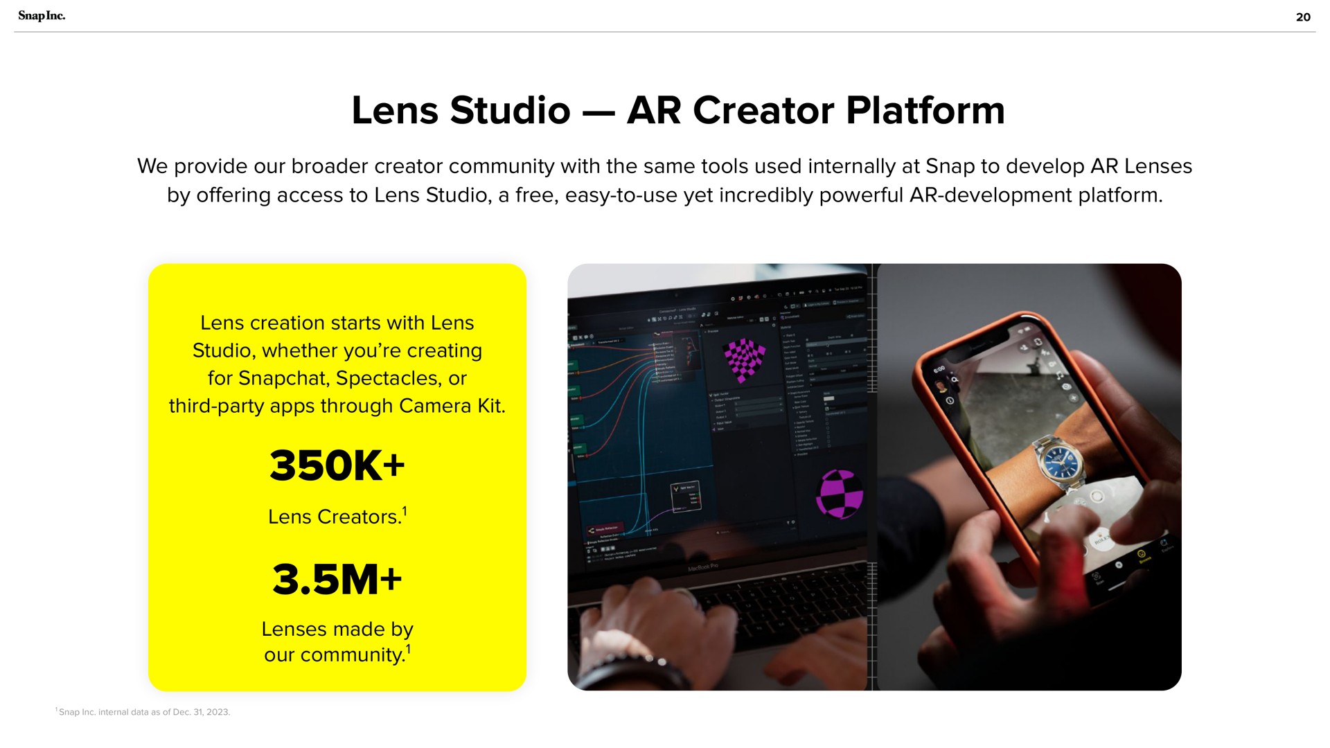 lens studio creator platform our community | Snap Inc