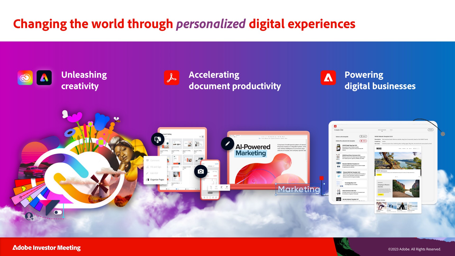 changing the world through personalized digital experiences | Adobe