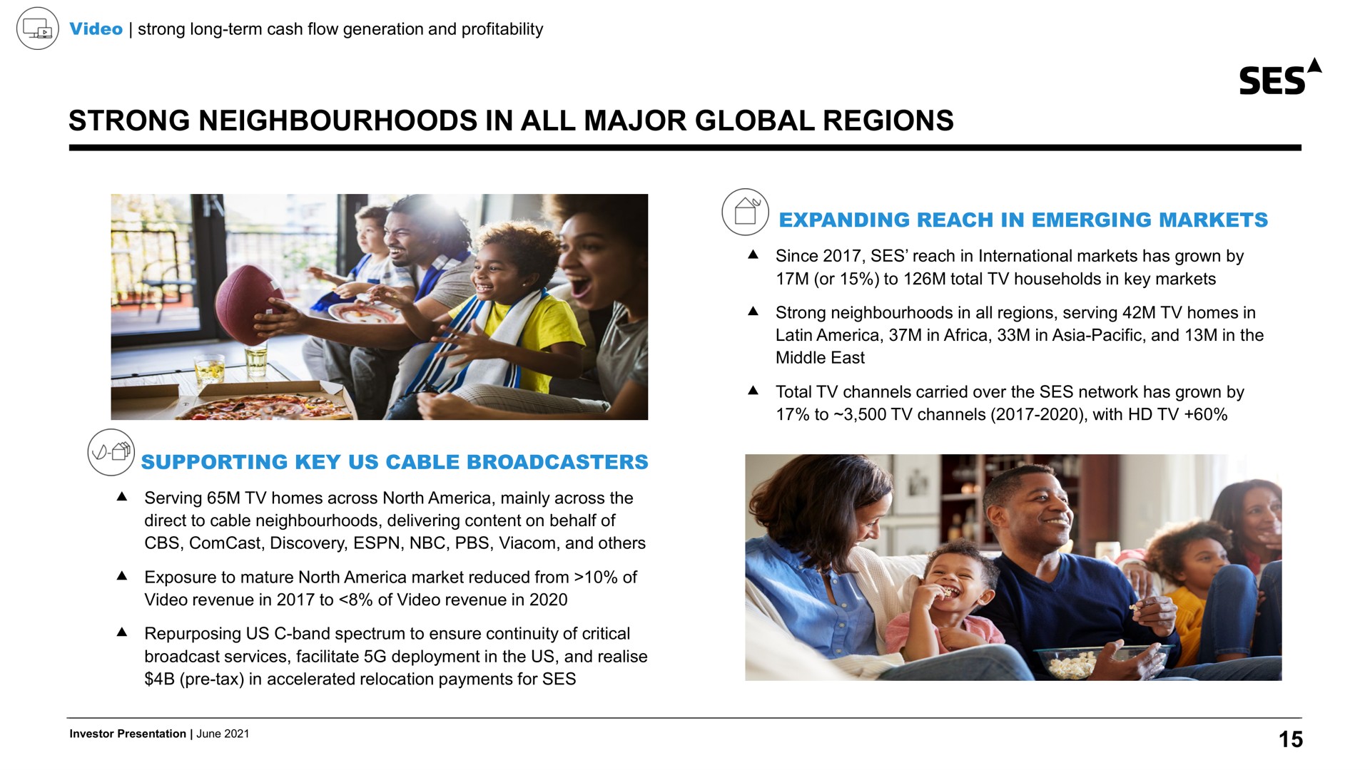 strong in all major global regions ses expanding reach emerging markets supporting key us cable broadcasters | SES