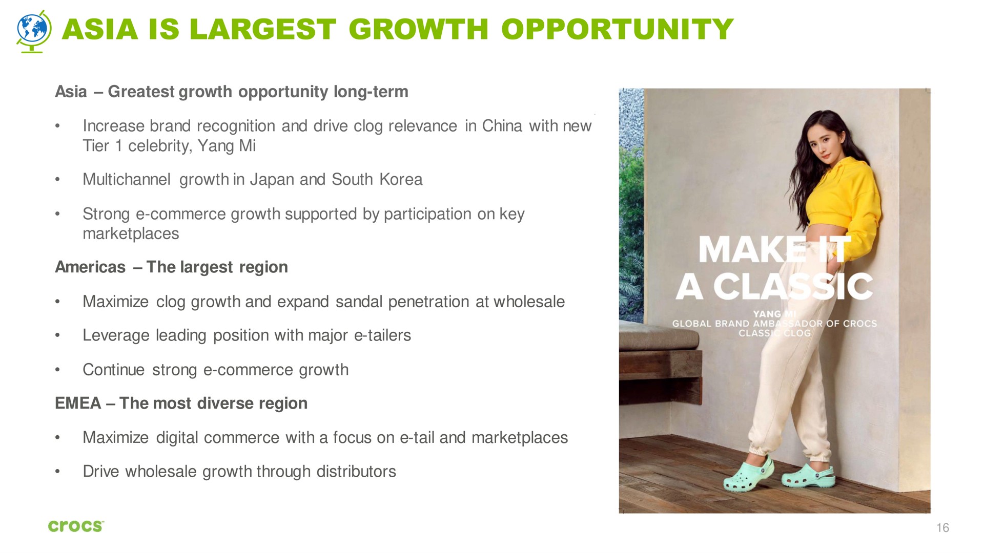 is growth opportunity | Crocs