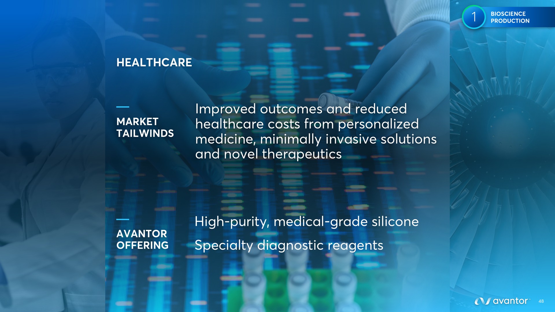 improved outcomes and reduced costs from personalized medicine minimally invasive solutions and novel therapeutics high purity medical grade silicone specialty diagnostic reagents a motes i fey in medical grade vale | Avantor