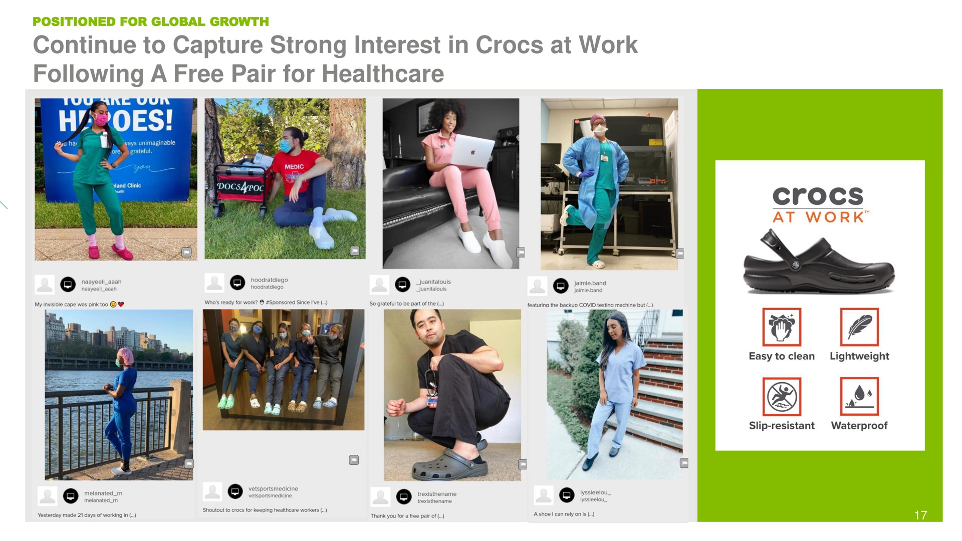 continue to capture strong interest in at work following a free pair for | Crocs