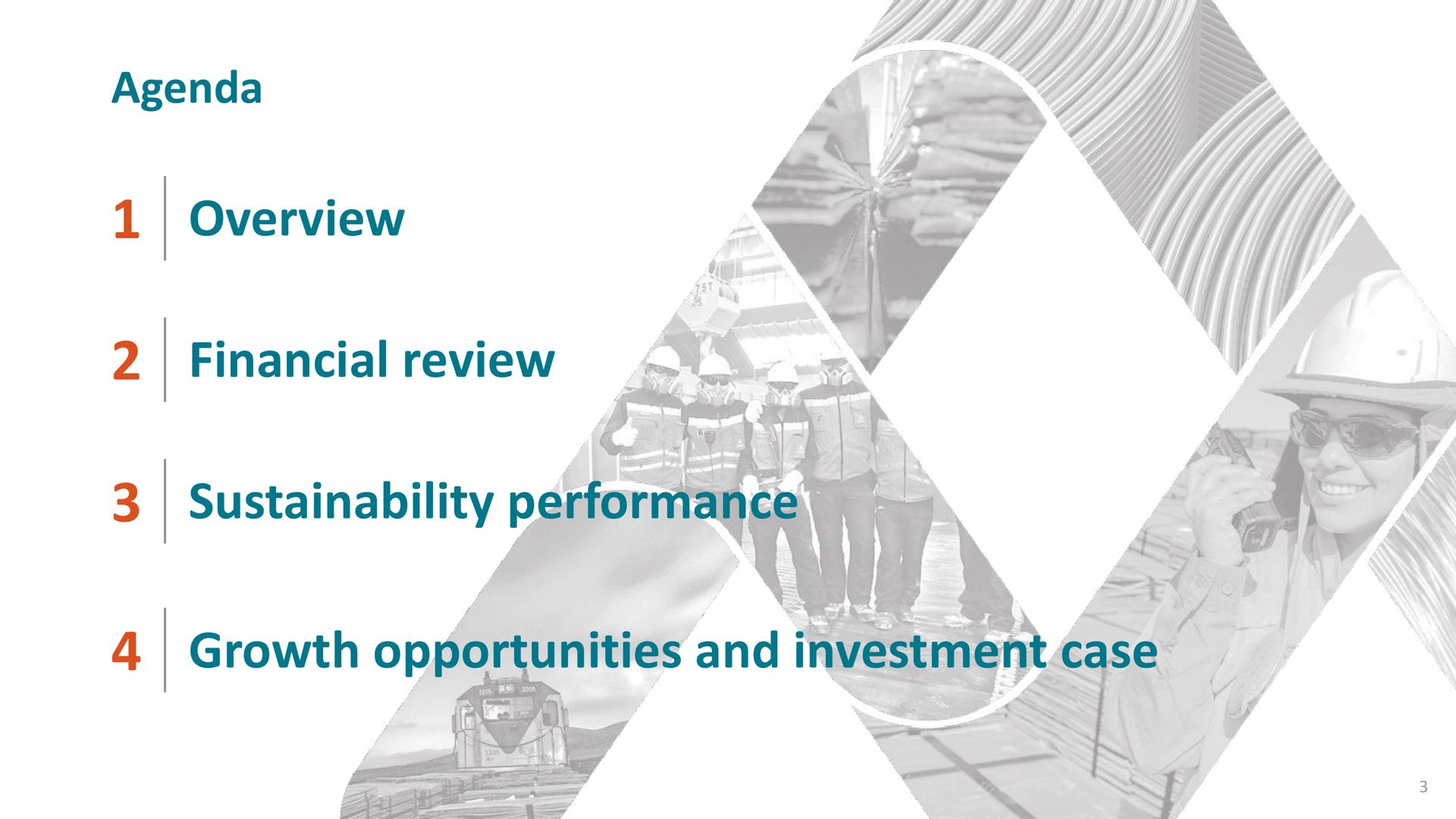 agenda overview financial review performance growth opportunities and investment case a | Antofagasta