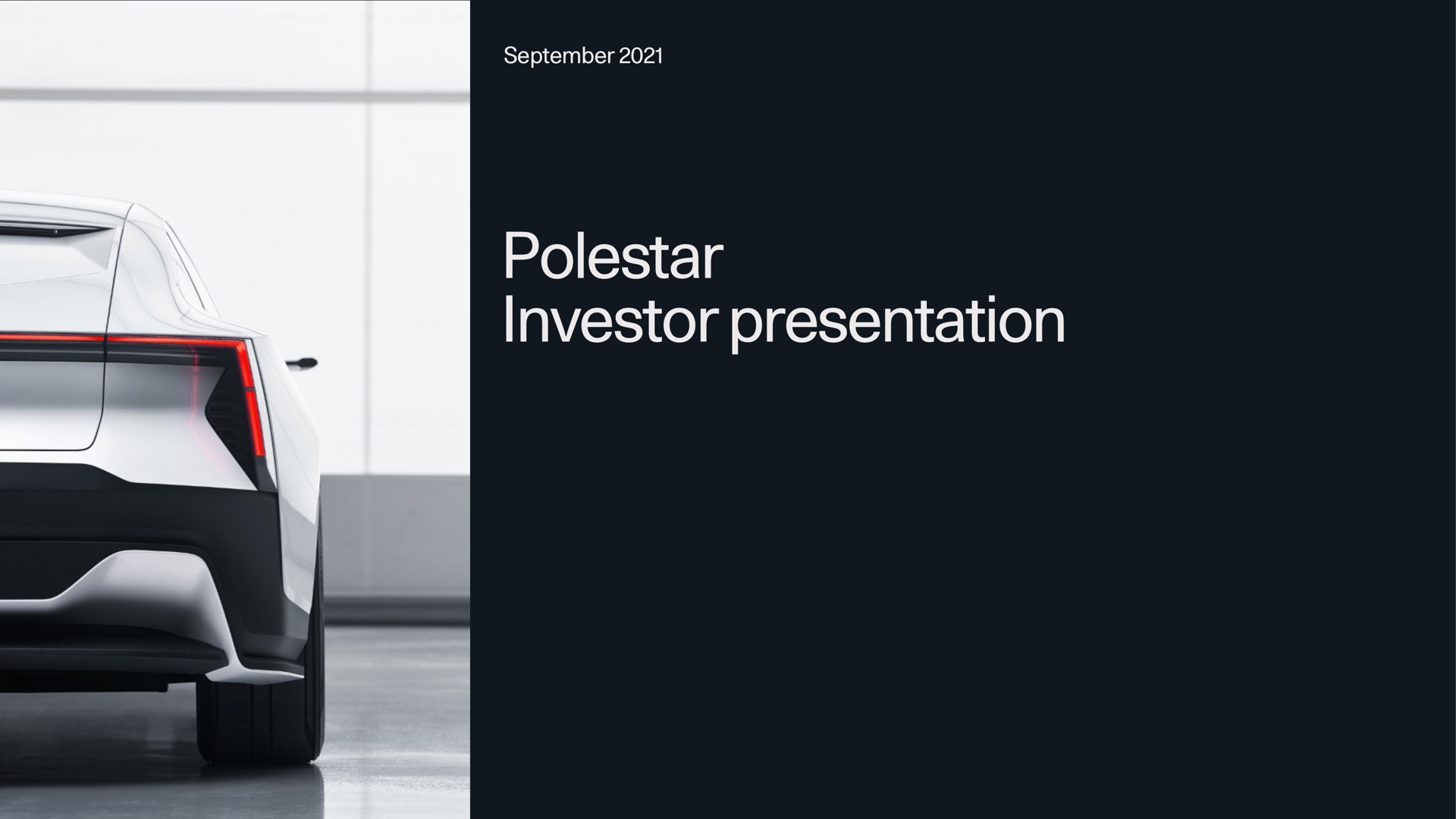 polestar investor presentation | Polestar