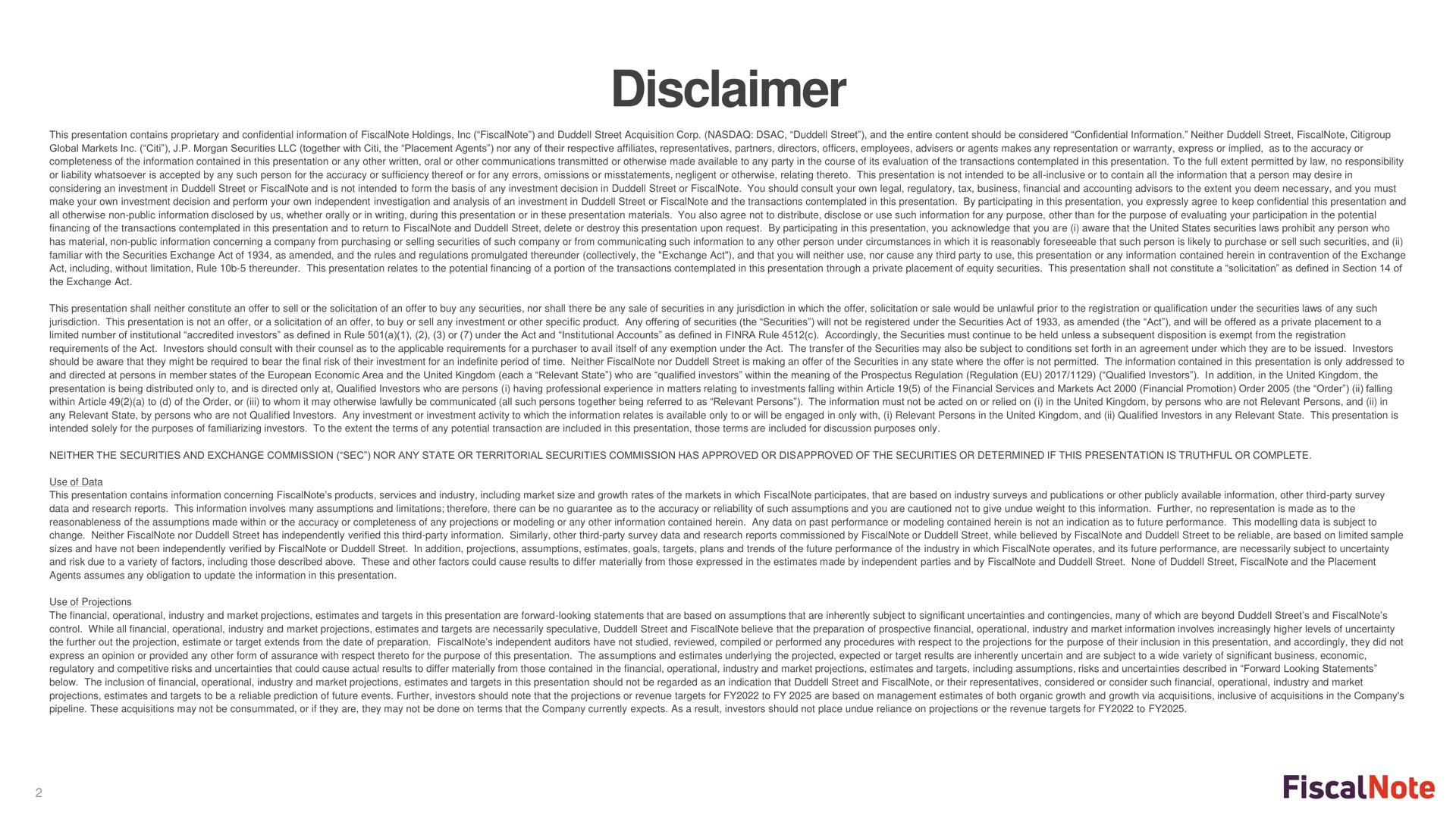 disclaimer | FiscalNote