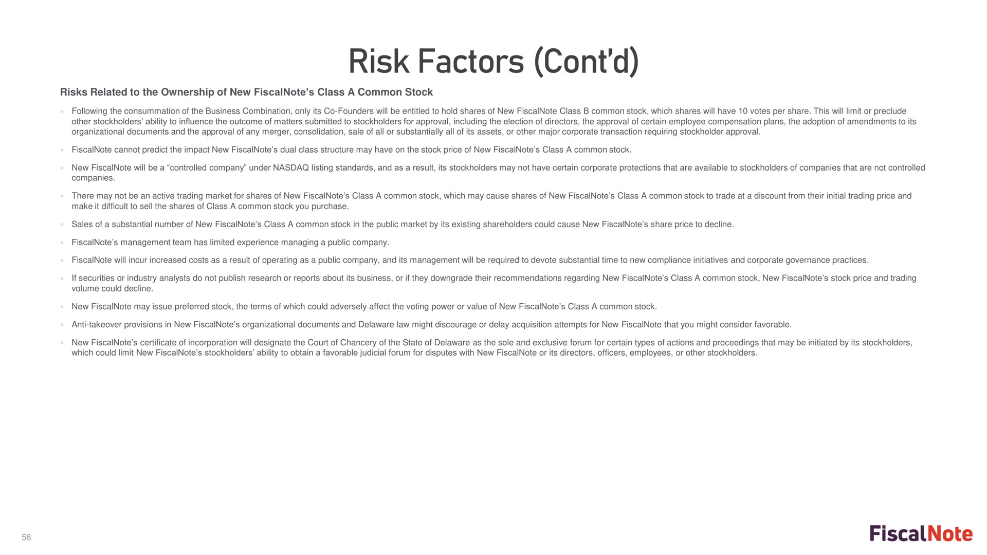 risk factors | FiscalNote