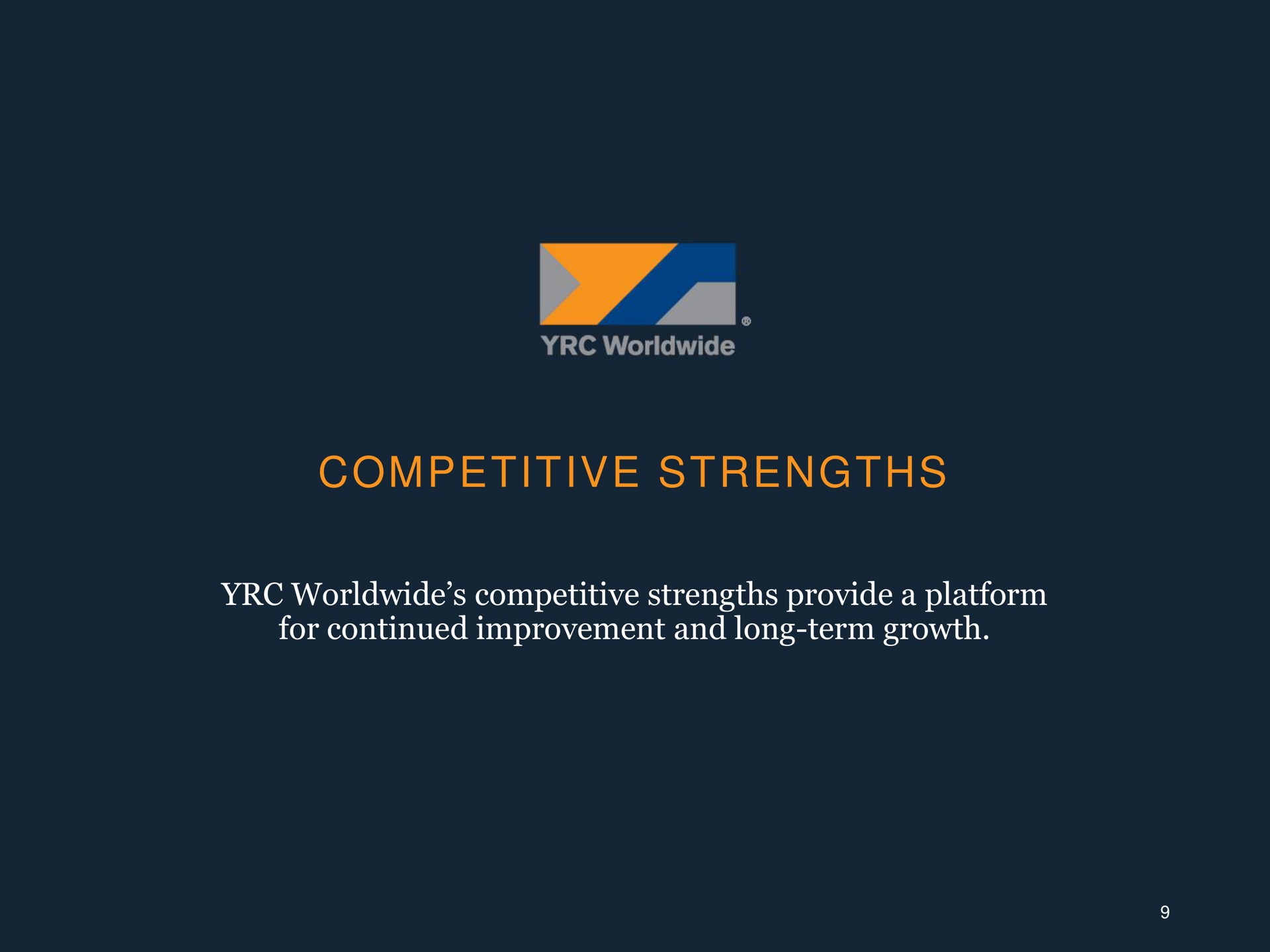 competitive strengths | Yellow Corporation