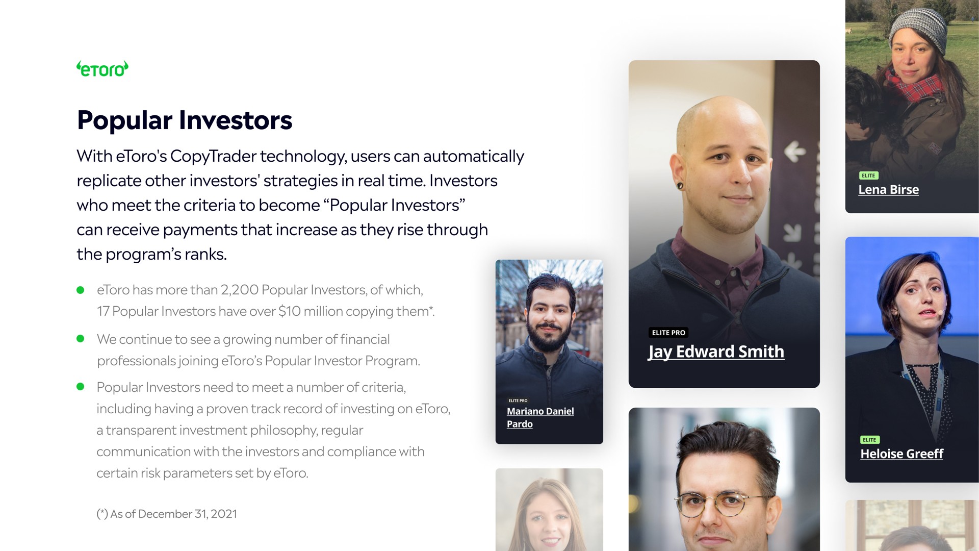 popular investors | eToro
