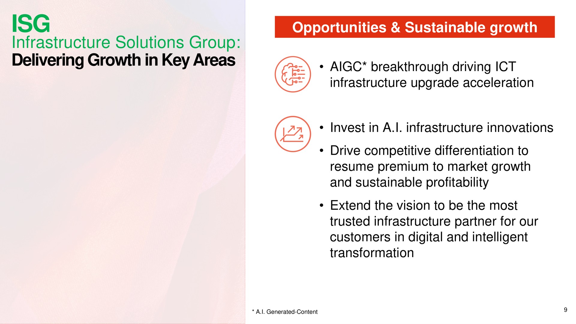 infrastructure solutions group delivering growth in key areas opportunities sustainable growth | Lenovo