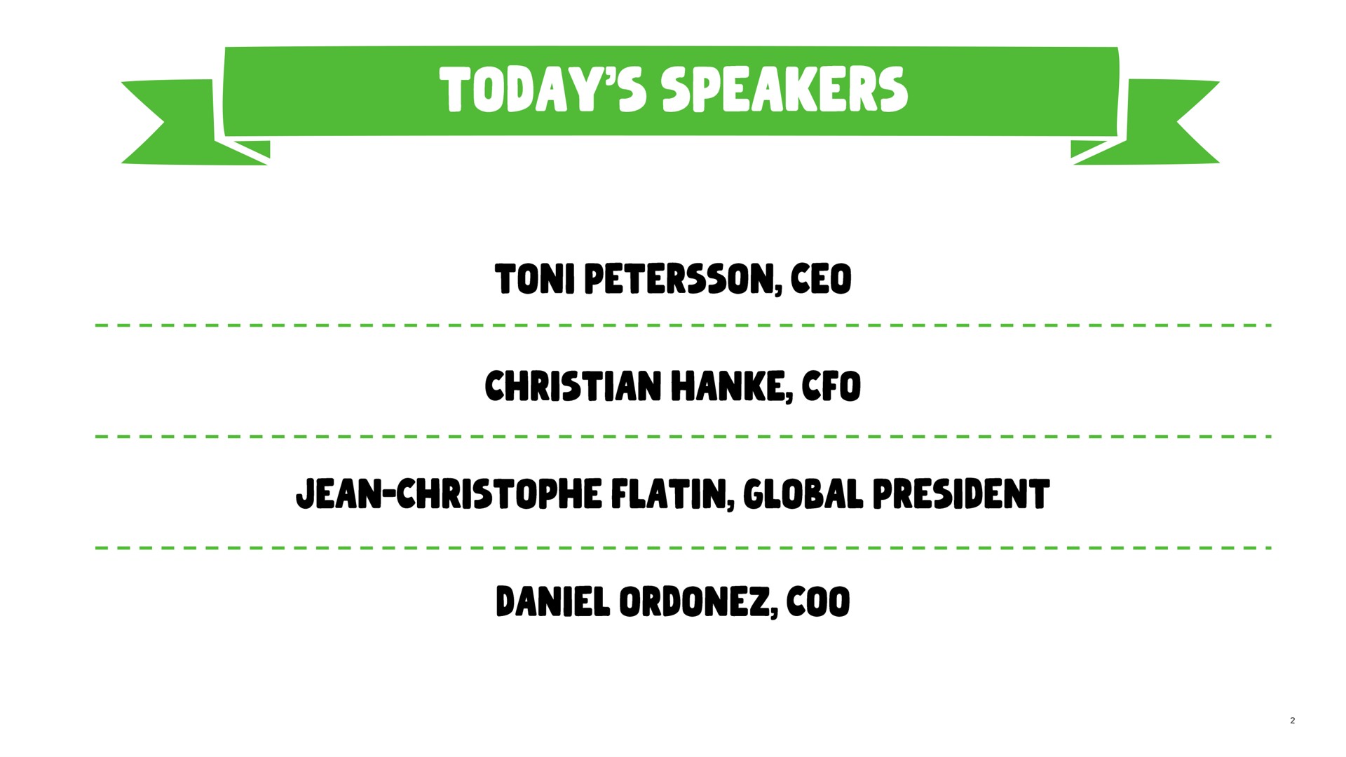 today speakers | Oatly
