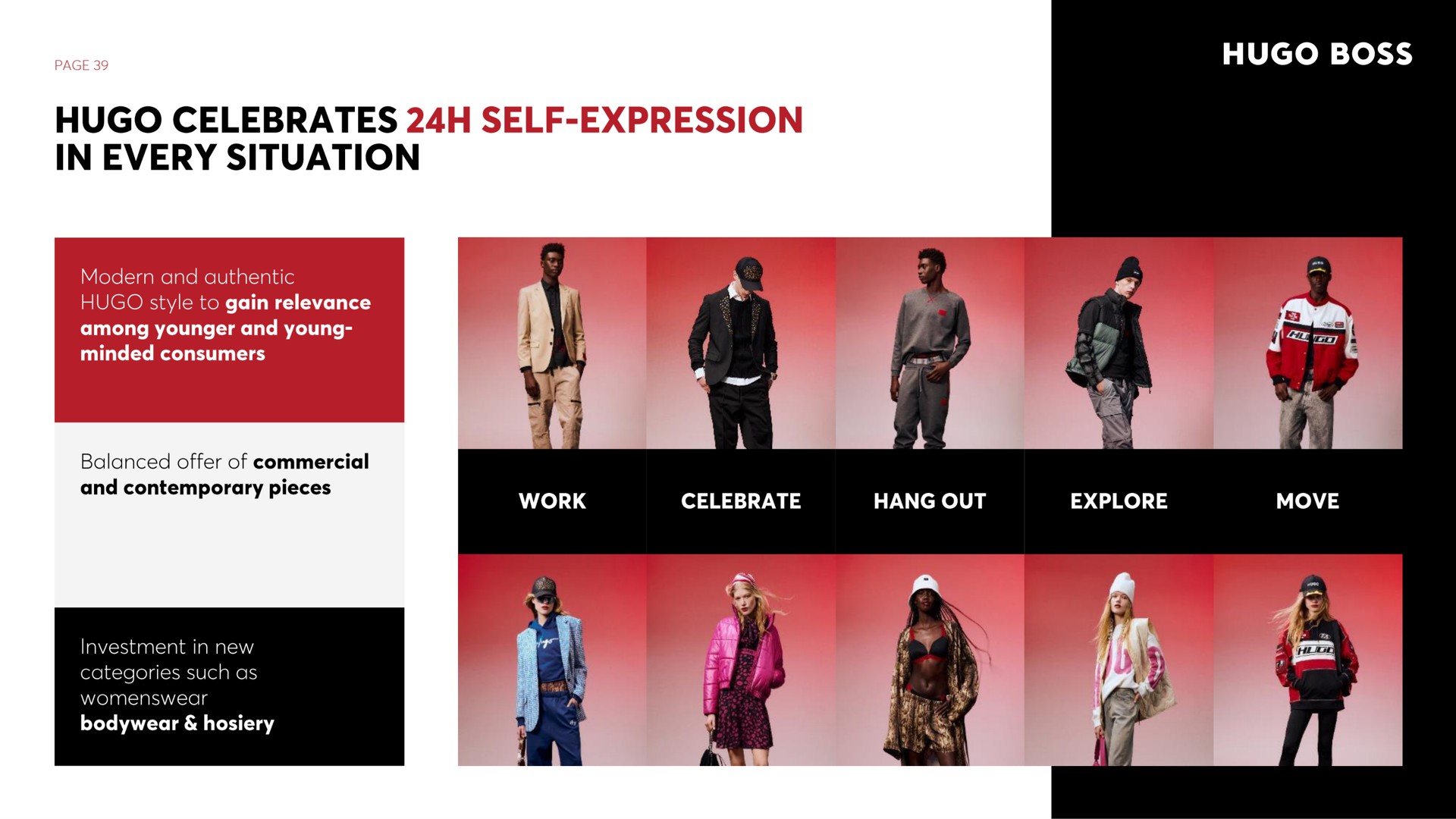 celebrates self expression in every situation boss | Hugo Boss