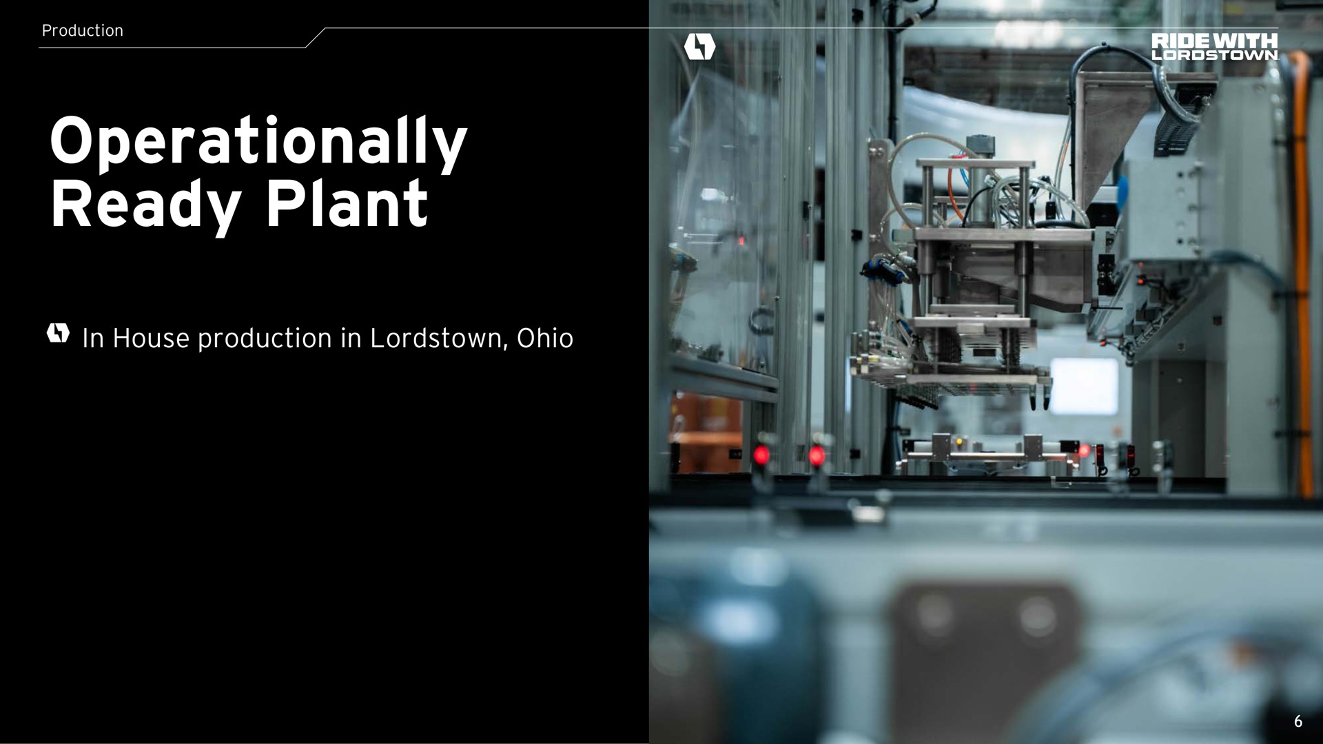 production ready plant in house production in | Lordstown Motors