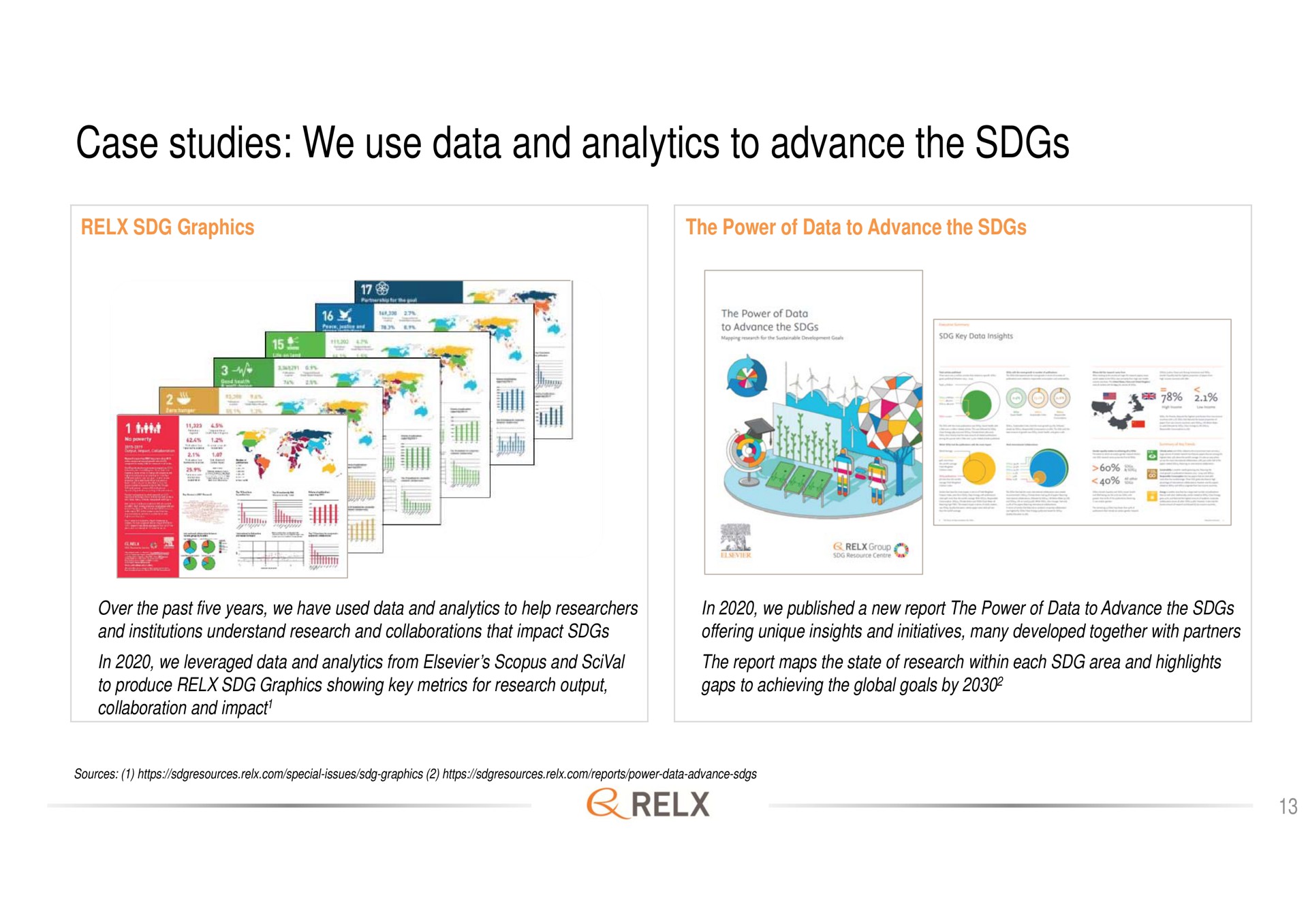 case studies we use data and analytics to advance the | RELX