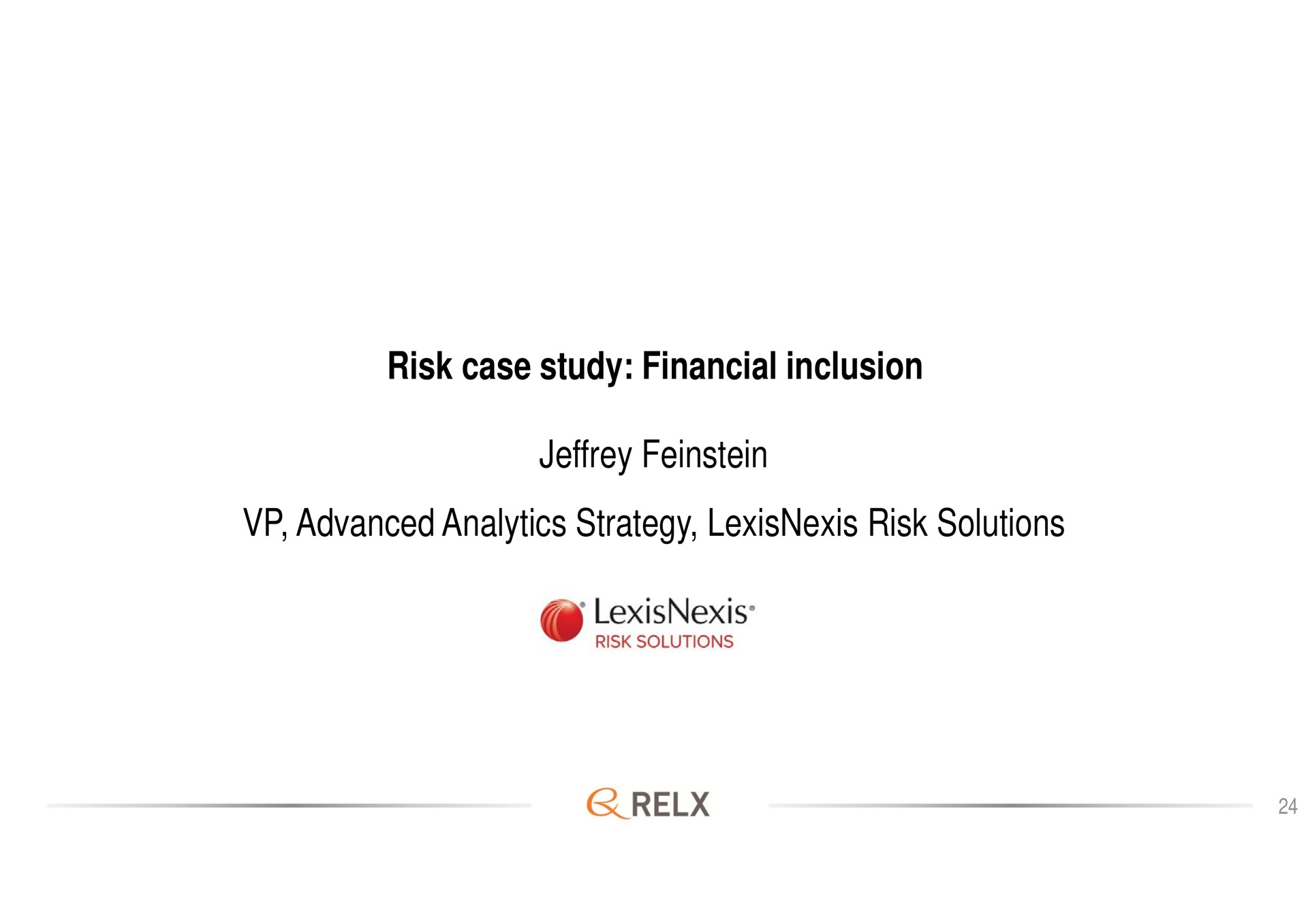 risk case study financial inclusion advanced analytics strategy risk solutions | RELX