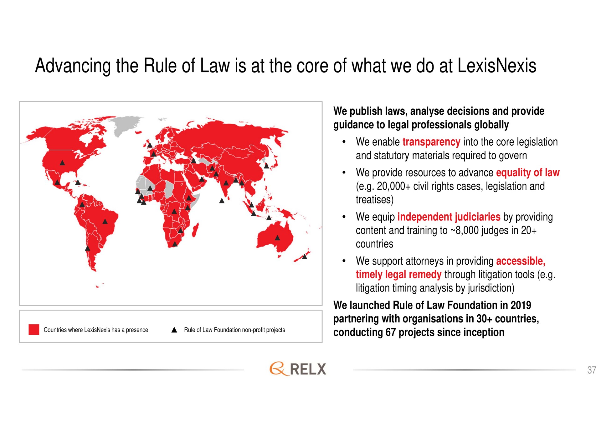 advancing the rule of law is at the core of what we do at | RELX