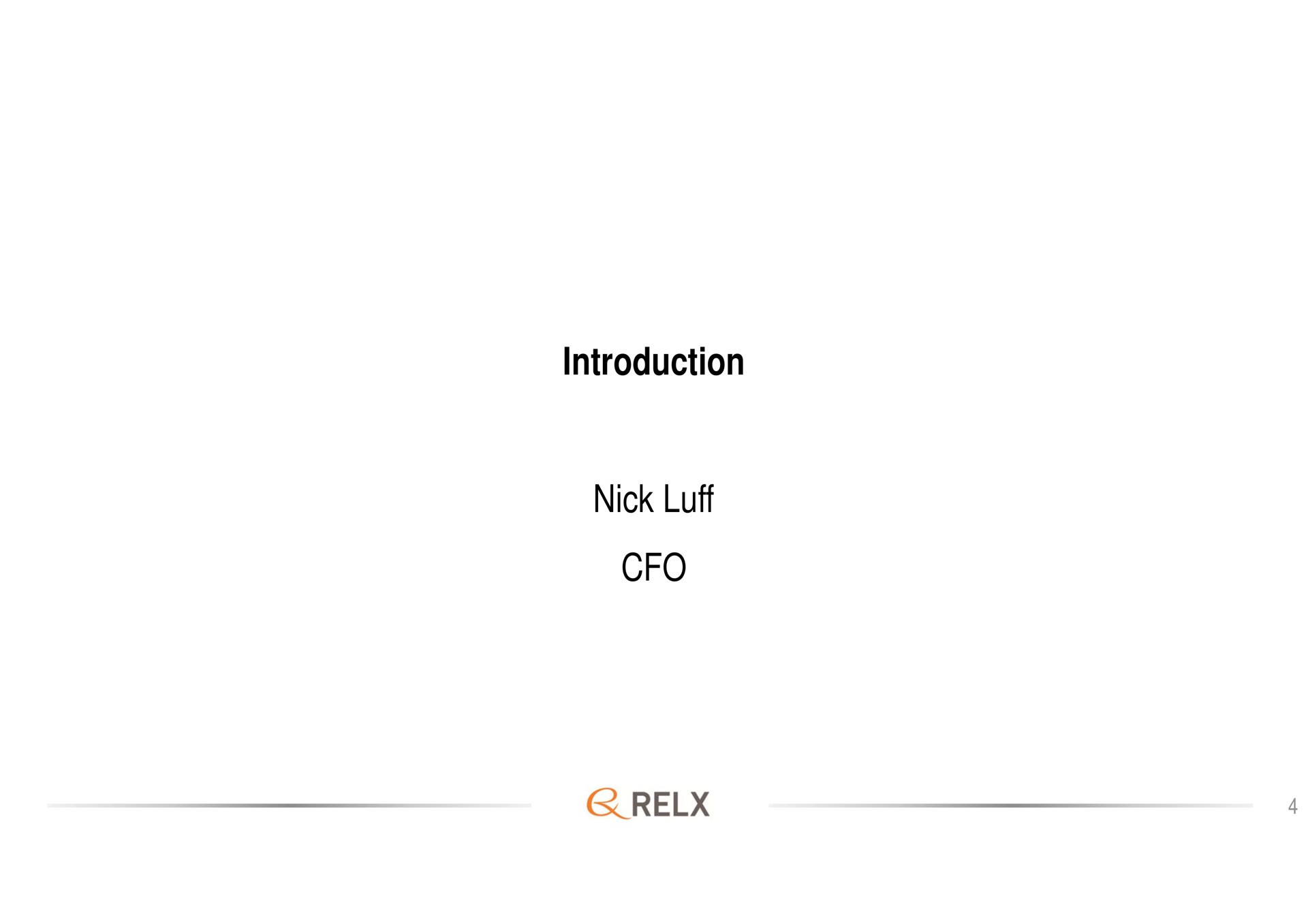 introduction nick luff | RELX