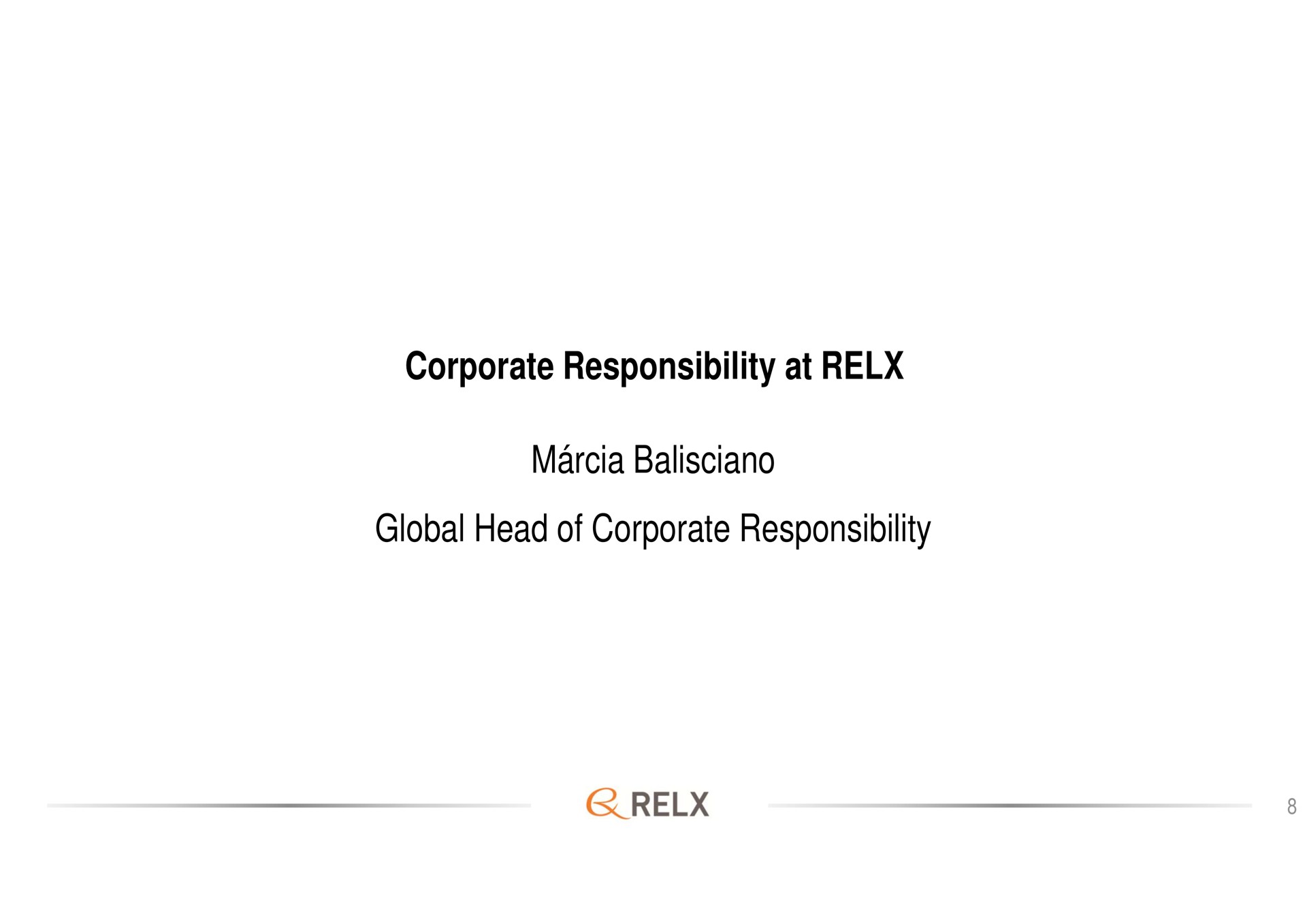corporate responsibility at global head of corporate responsibility | RELX