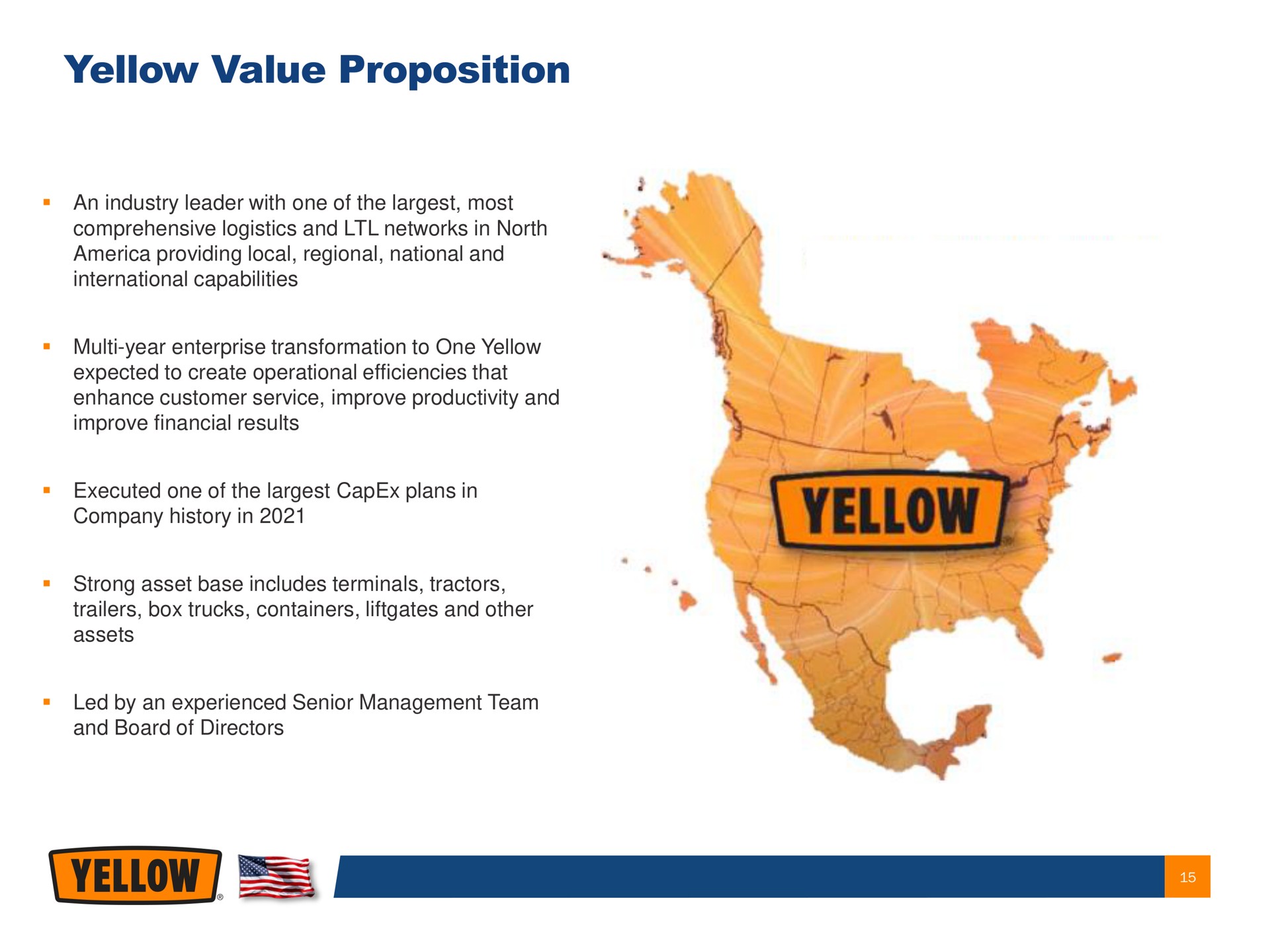 yellow value proposition | Yellow Corporation