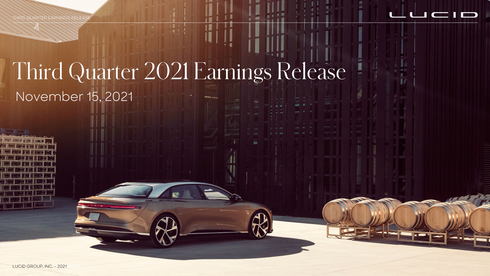 third quarter earnings release new taste | Lucid Motors