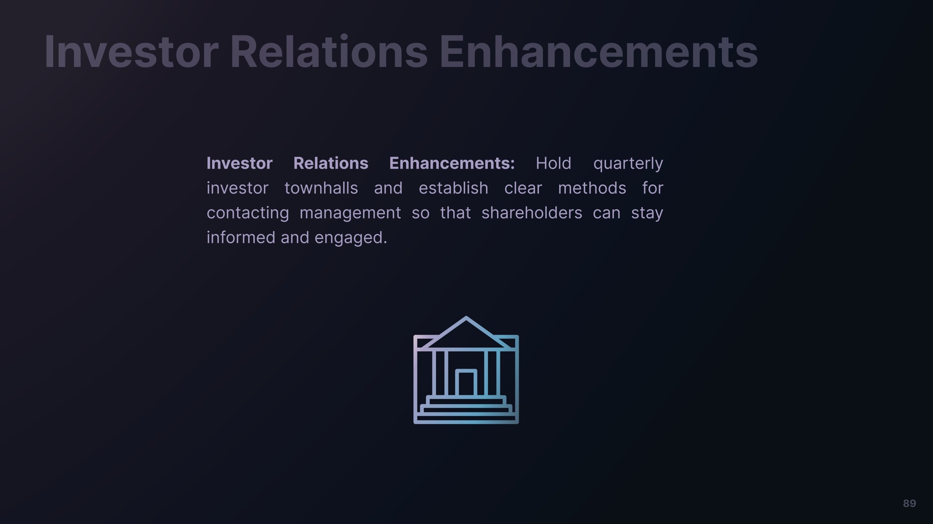 investor relations enhancements | Freeman Capital Management