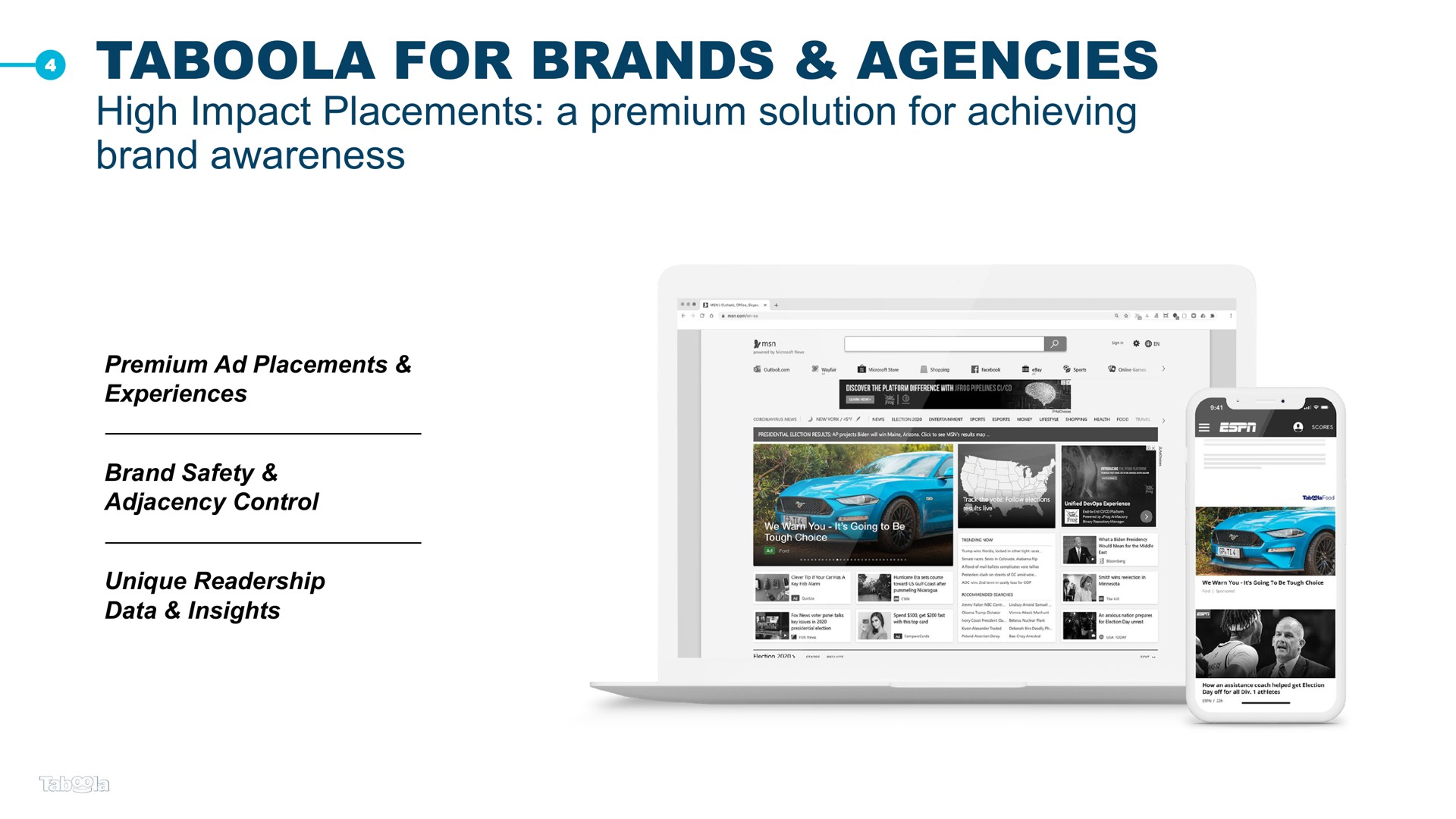 for brands agencies high impact placements a premium solution for achieving brand awareness | Taboola