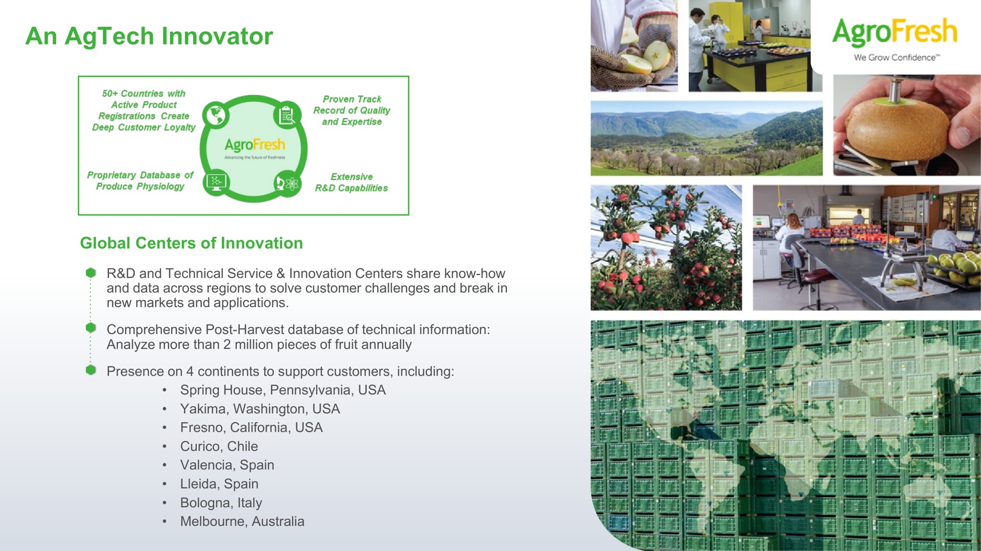 an innovator | AgroFresh