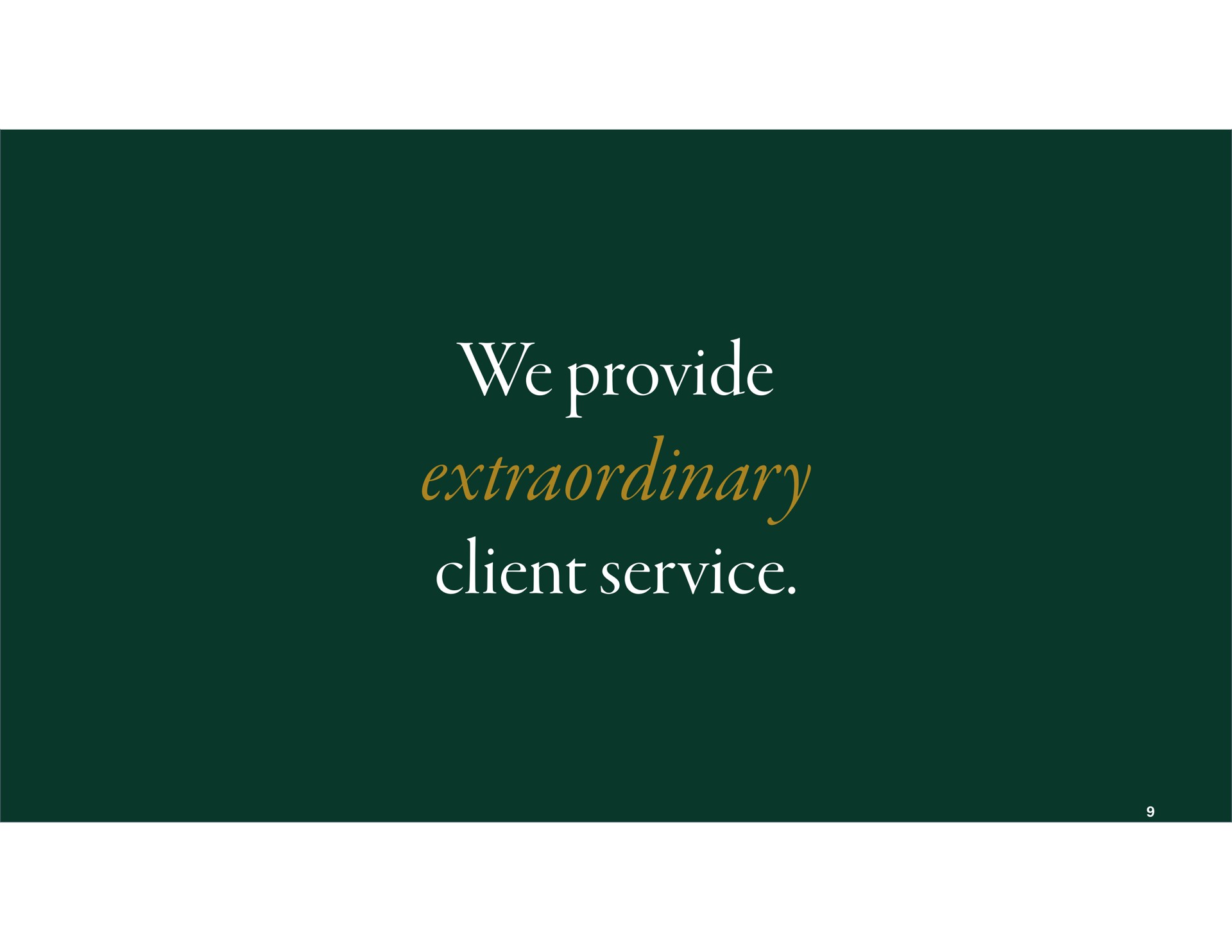 we provide extraordinary client service | First Republic Bank