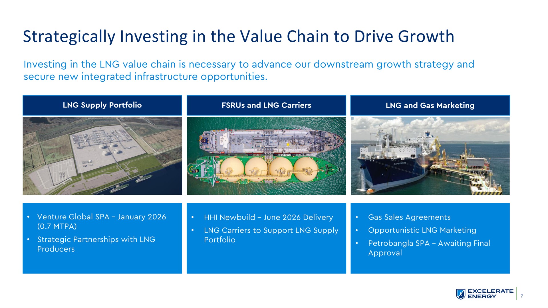 strategically investing in the value chain to drive growth | Excelerate Energy