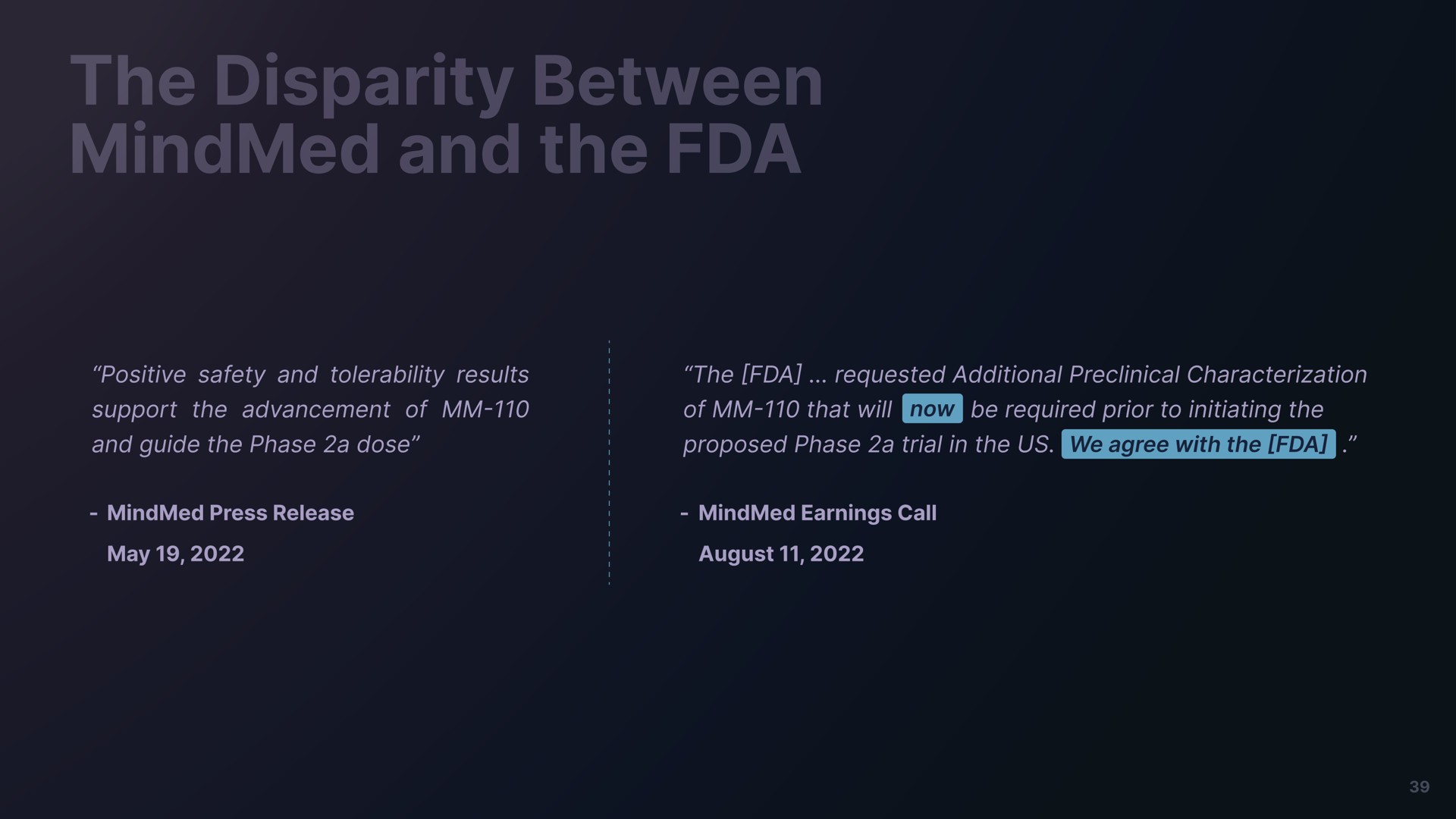the disparity between and the proposed phase a trial in us | Freeman Capital Management