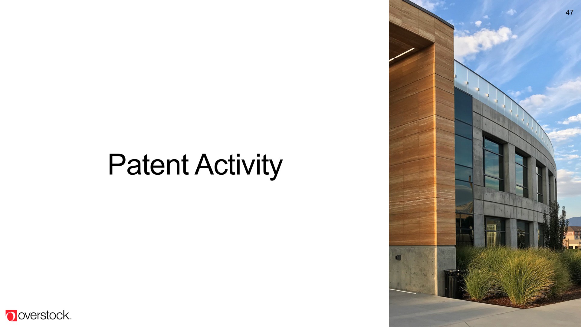 patent activity | Overstock