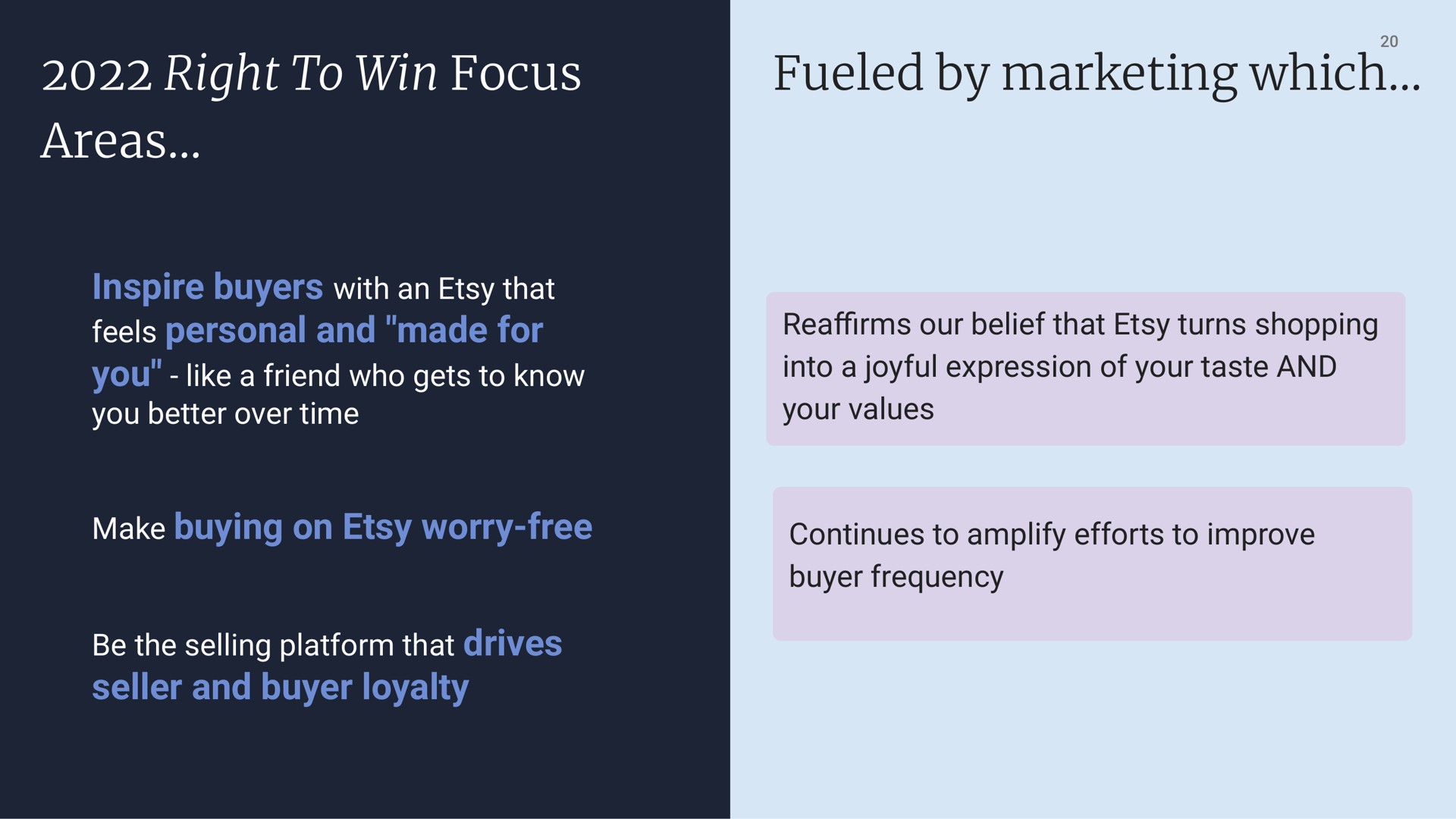 right to win focus fairs see fueled by marketing which | Etsy