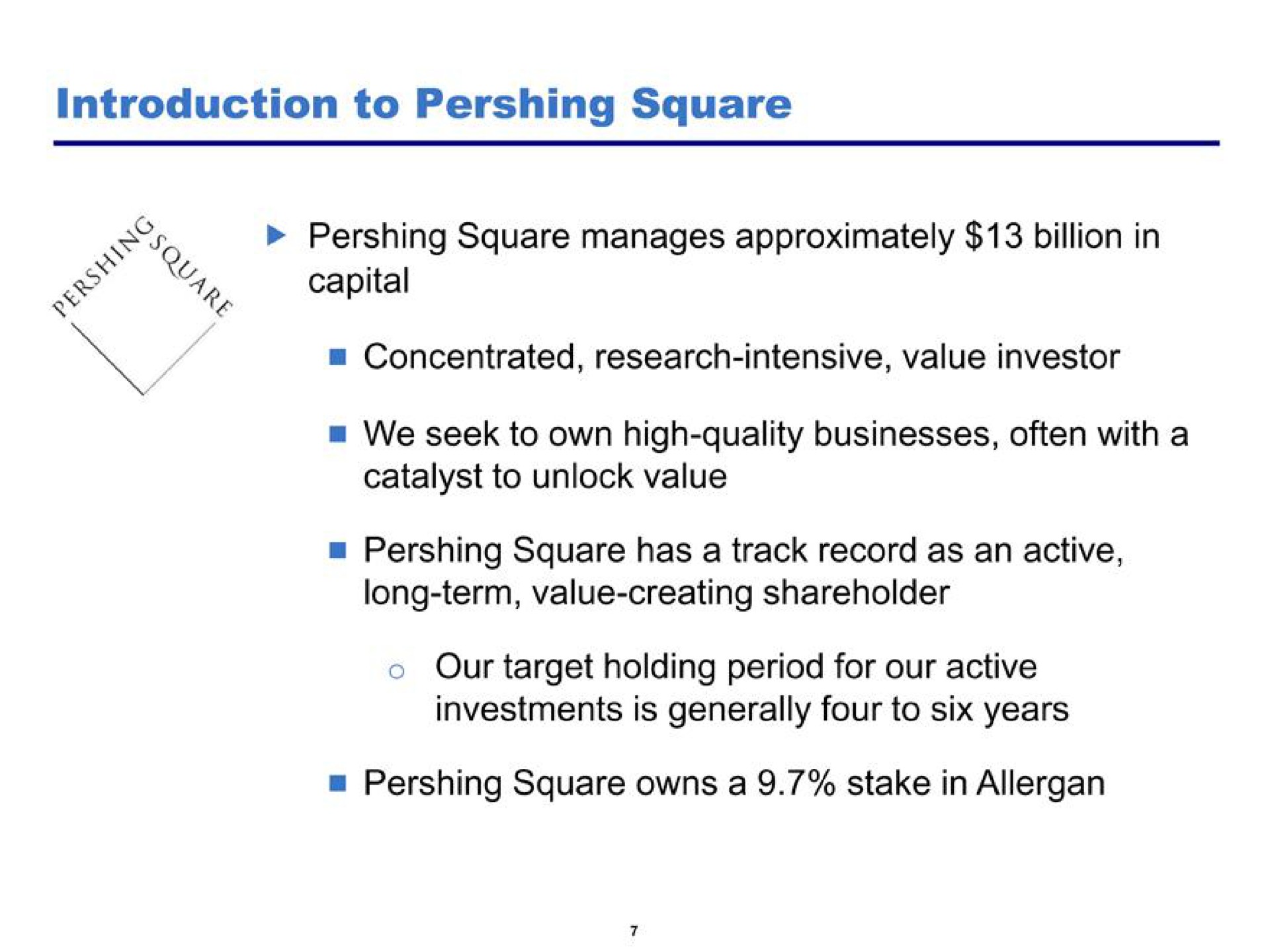 introduction to square | Pershing Square