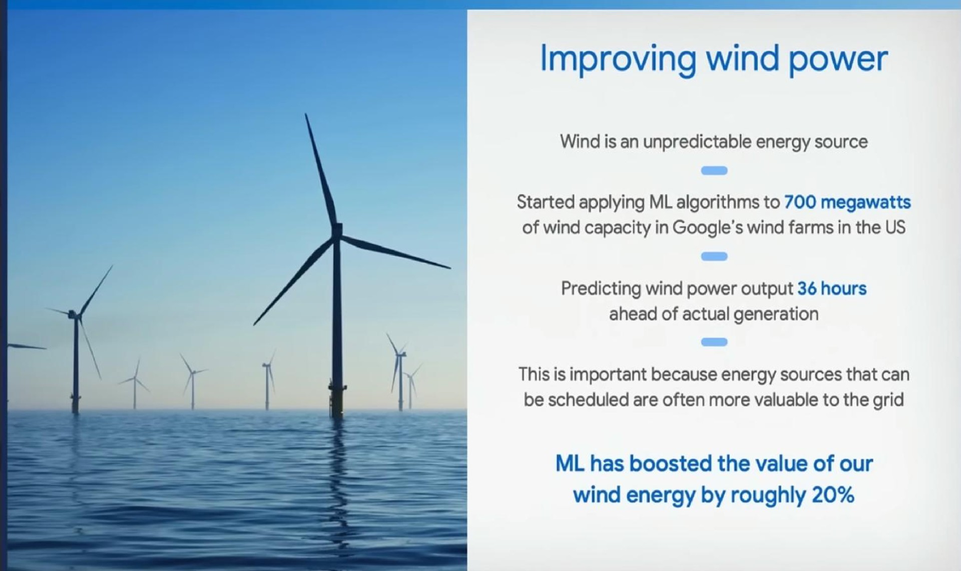 improving wind power | DeepMind